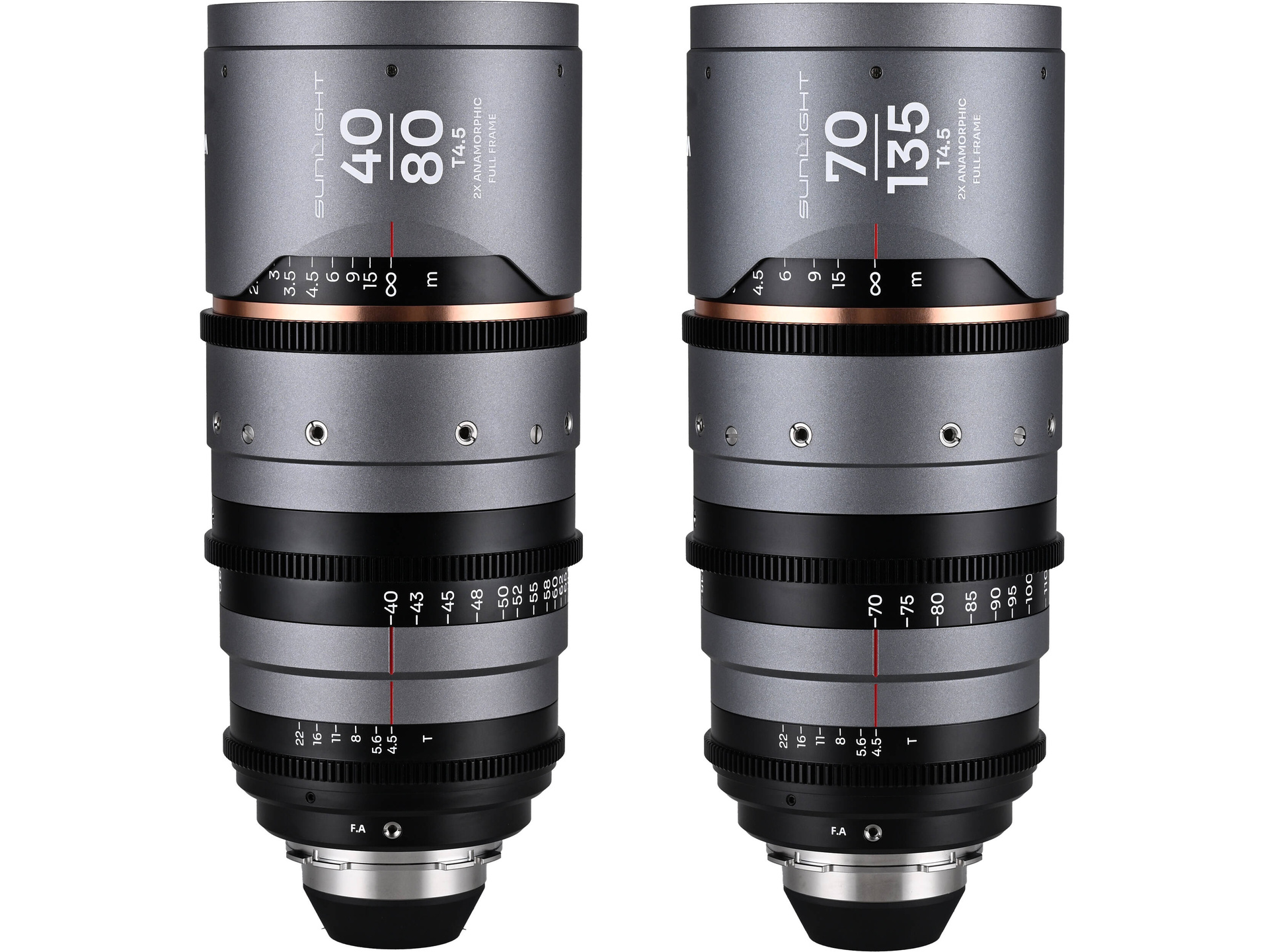 Laowa Sunlight 2x Anamorphic Zoom 2-Lens Bundle (ARRI PL, Amber)