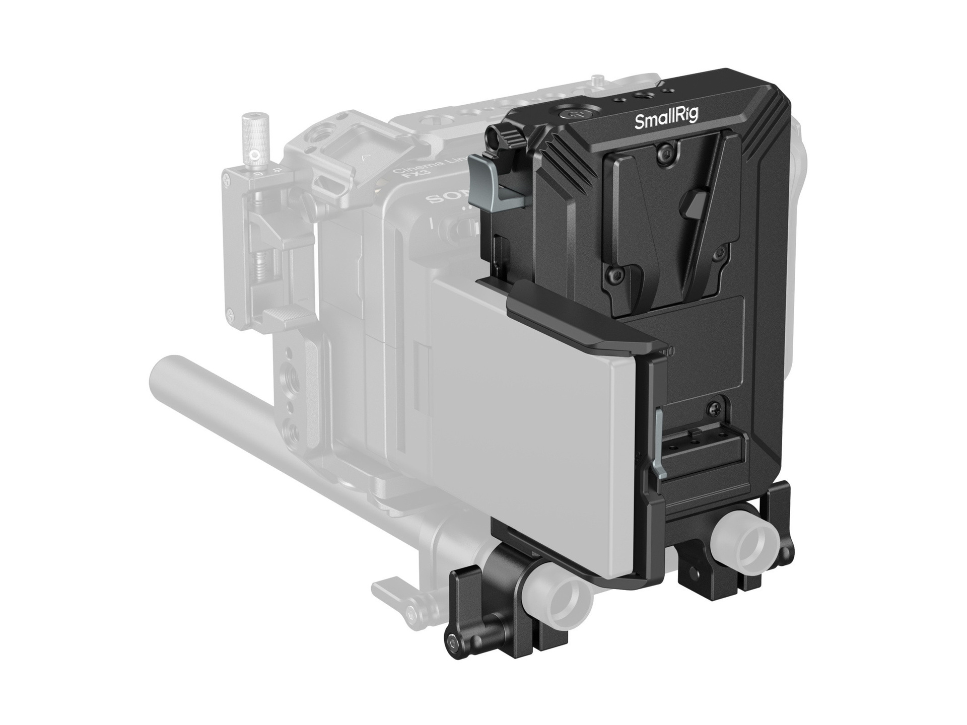 SmallRig 5226 V-Mount Battery Mount Plate Kit for 15mm LWS Rods