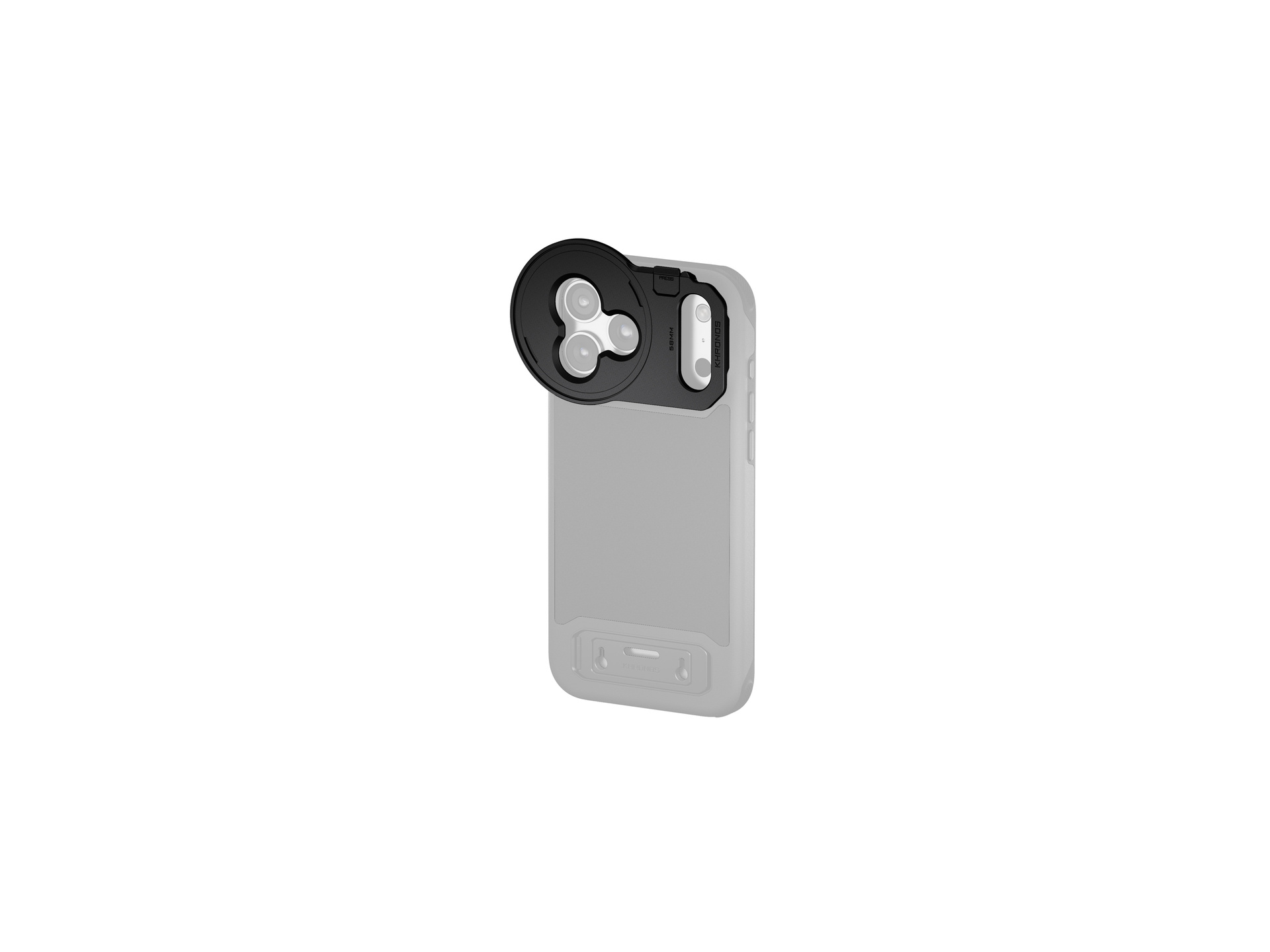Tilta Khronos 58mm Filter Tray for iPhone 17 Pro (Black)