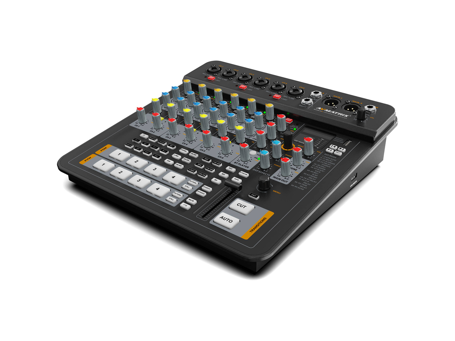 AVMATRIX SHARK H4M 4-Channel HDMI AV Switcher