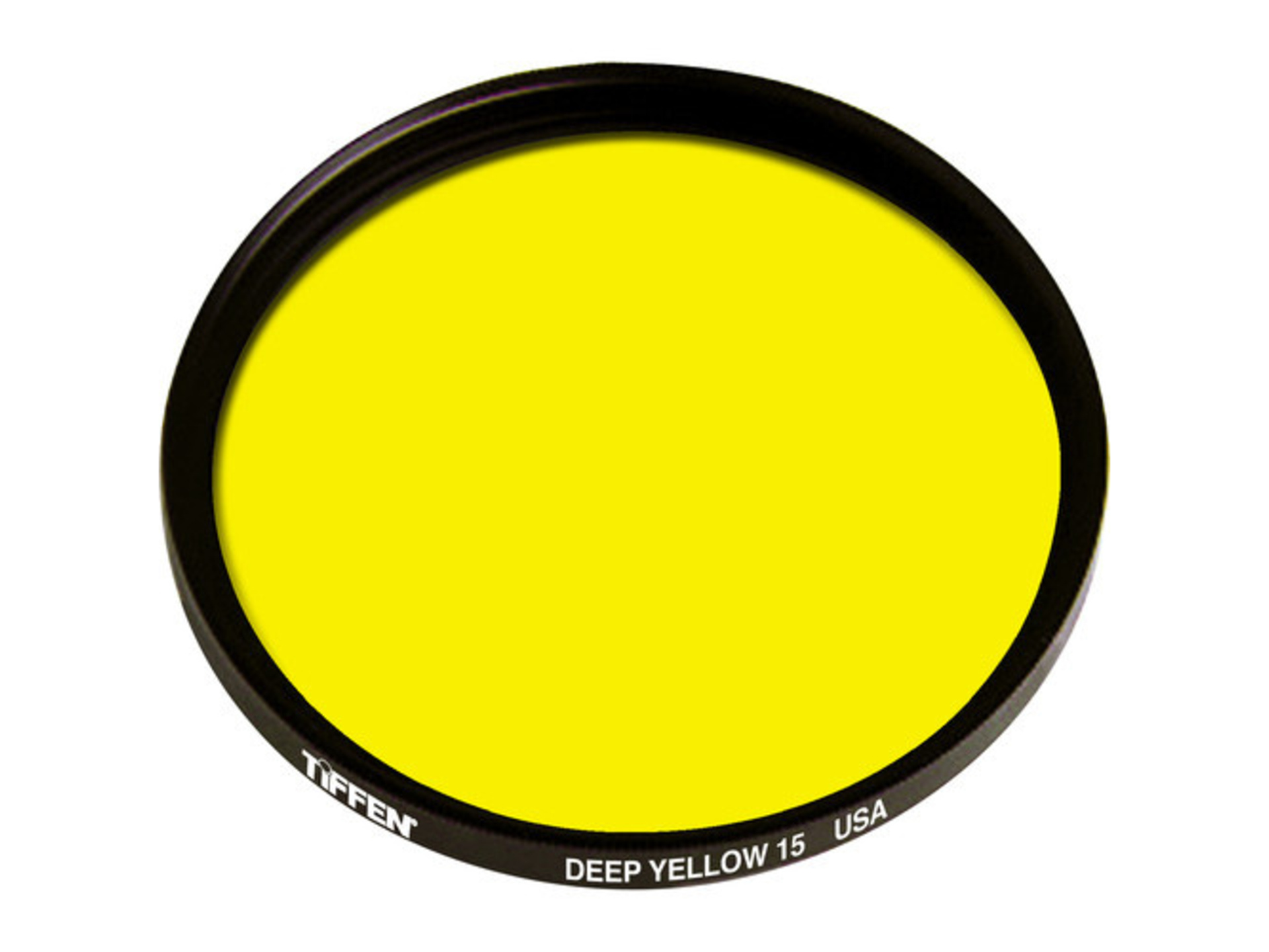 Tiffen 39mm Deep Yellow 15 Glass Filter for Black & White Film