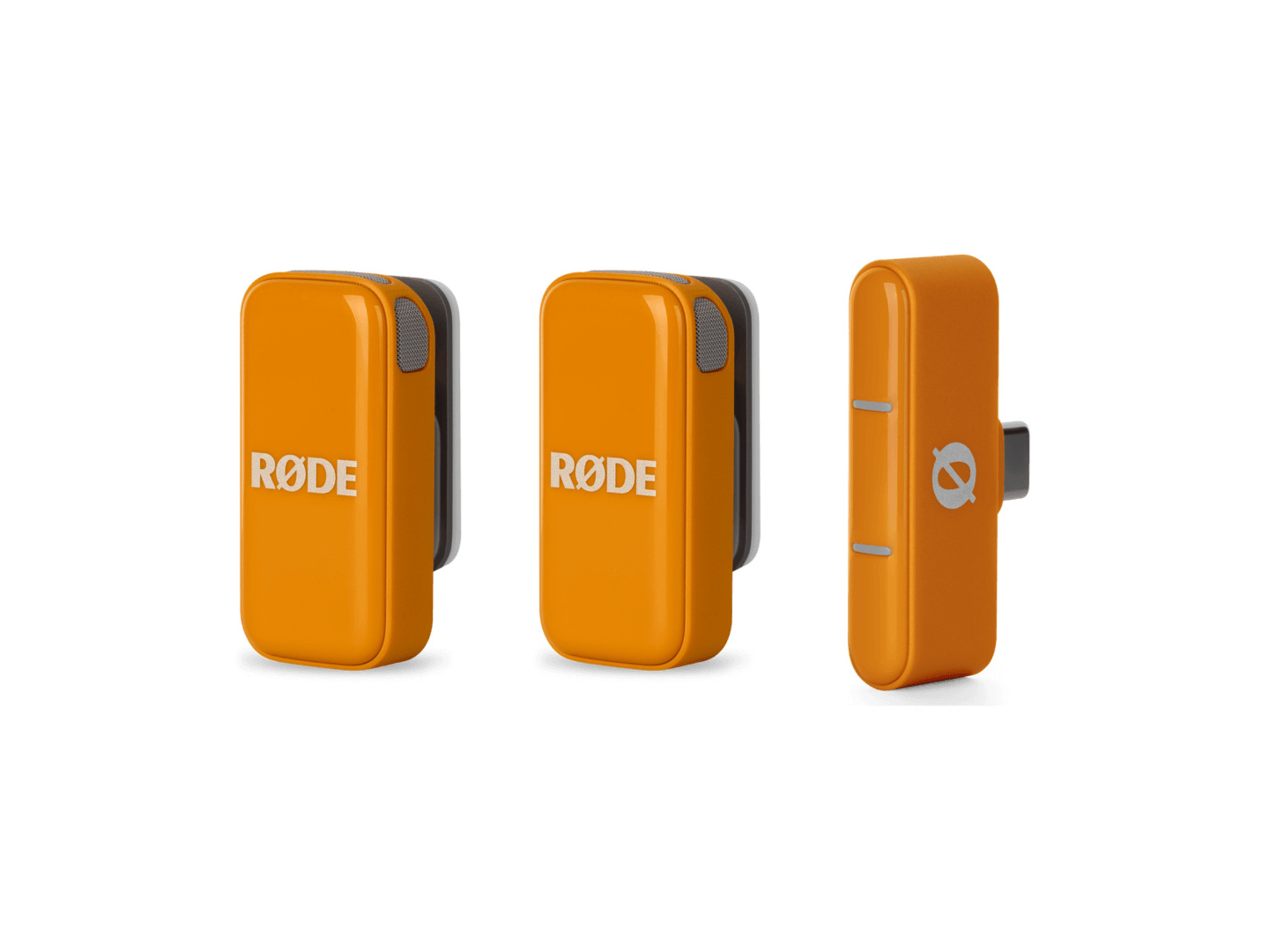 RODE Wireless Micro Ultra-Compact Wireless Microphone (USB-C, Orange)