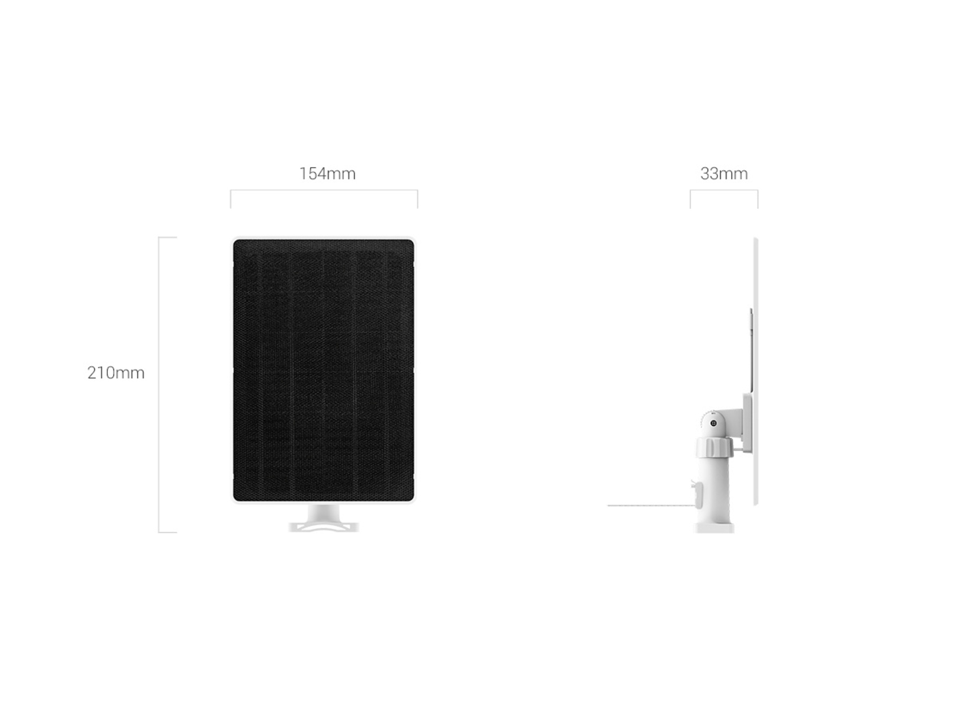 EZVIZ Solar Charging USB-C 5W Panel for Battery-Operated Cameras
