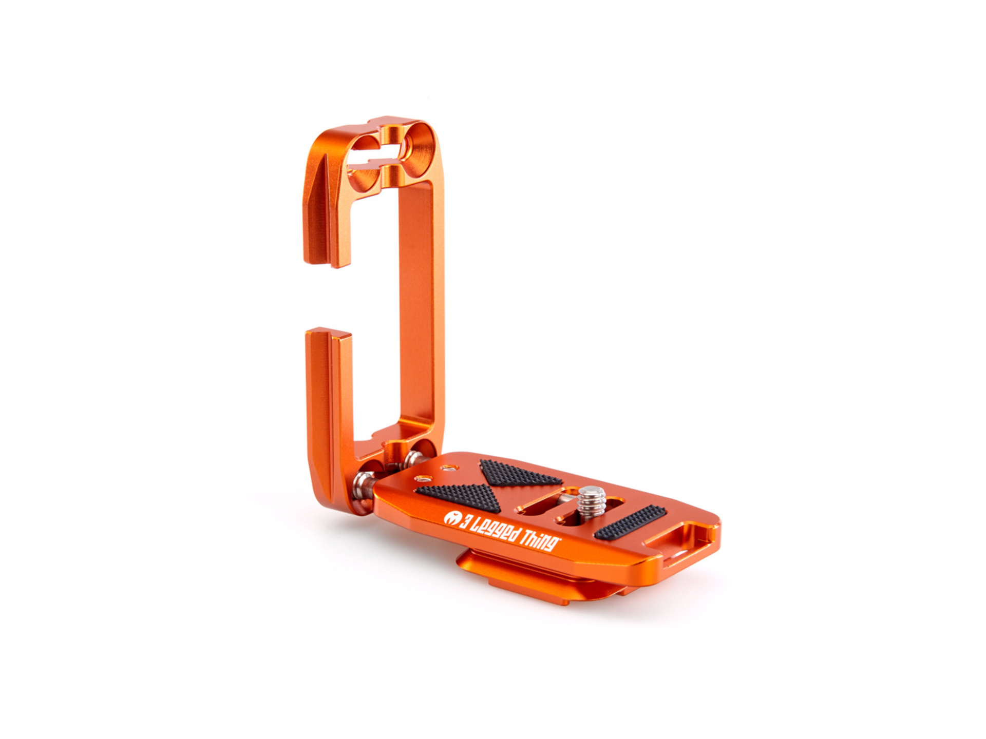 3 Legged Thing Ellie Short Base Universal L-Bracket with Peak Design Capture-Compatible Base (Copper Orange)