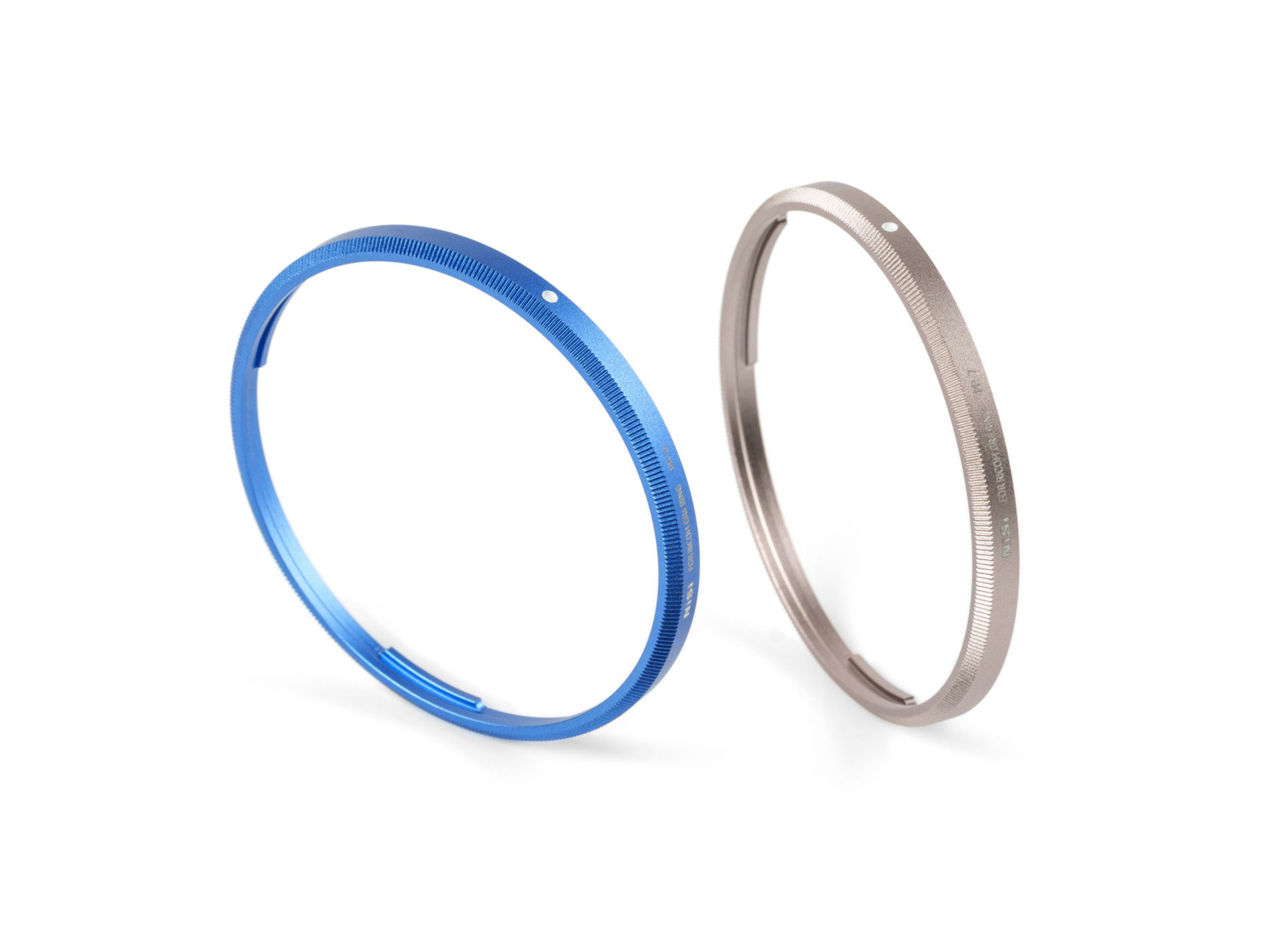 NiSi Ring Cap Kit for Ricoh GR IV (Royal Blue & Titanium Gray)
