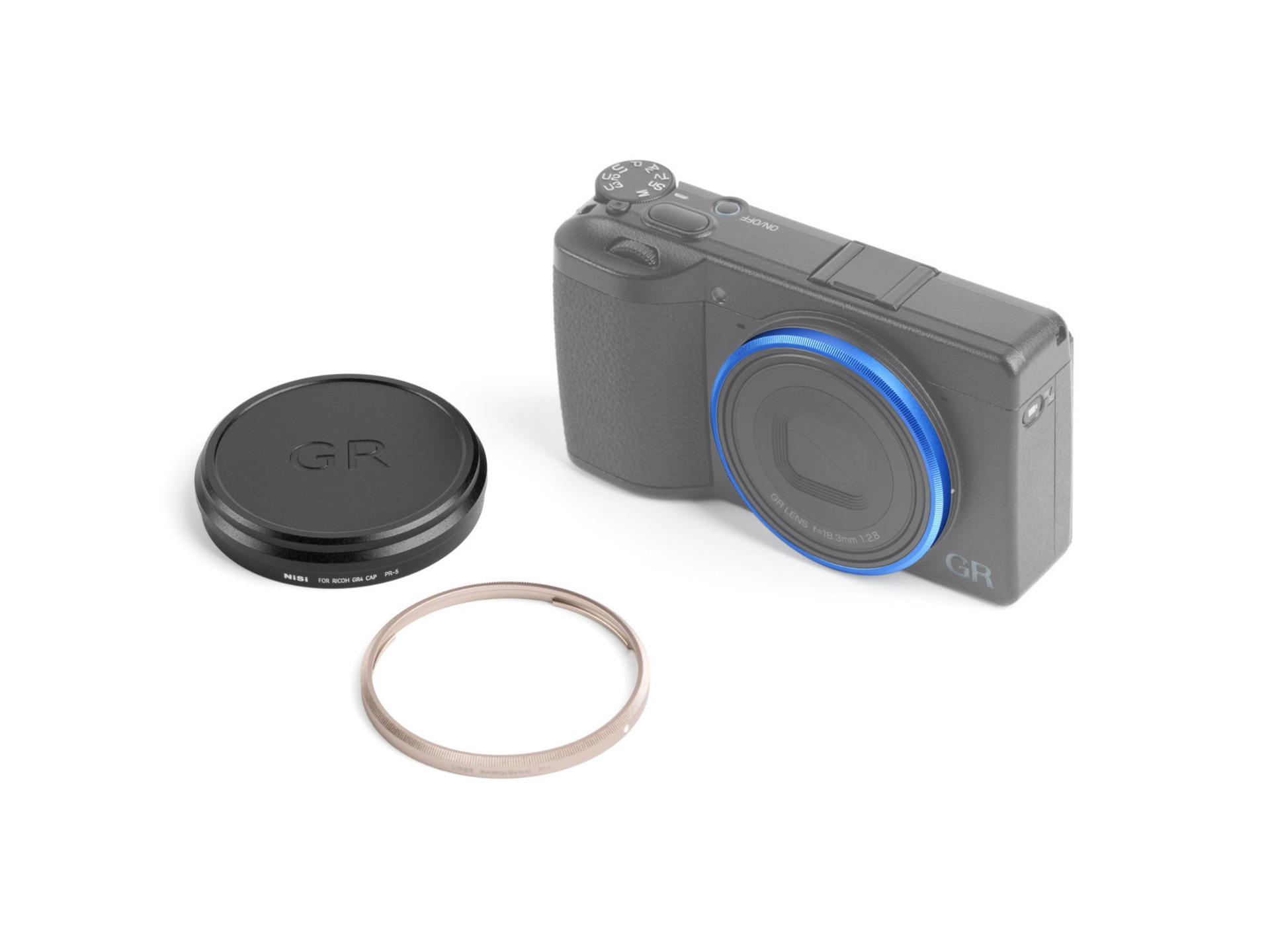 NiSi Ring + Cap Kit for Ricoh GR IV (2 Rings + Lens Cap)