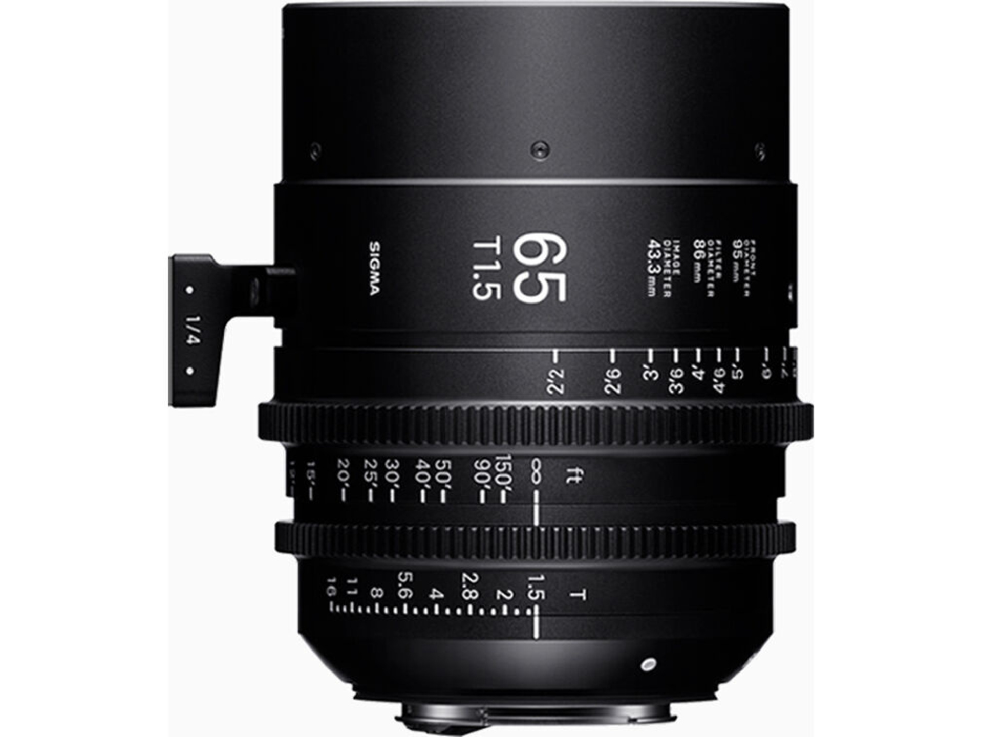 Sigma 65mm T1.5 FF High-Speed Cine Prime Lens (Canon EF, Feet)