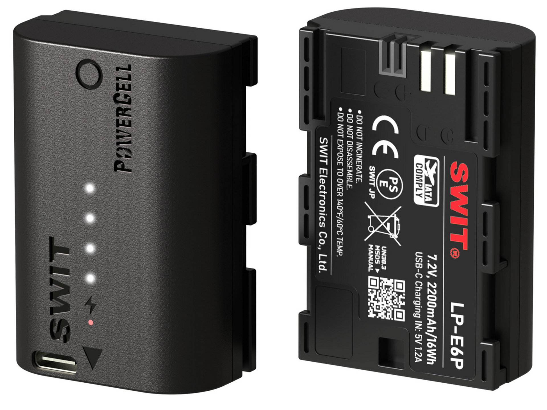 SWIT PowerCell LP-E6P Rechargeable Lithium-Ion Battery for Canon Cameras