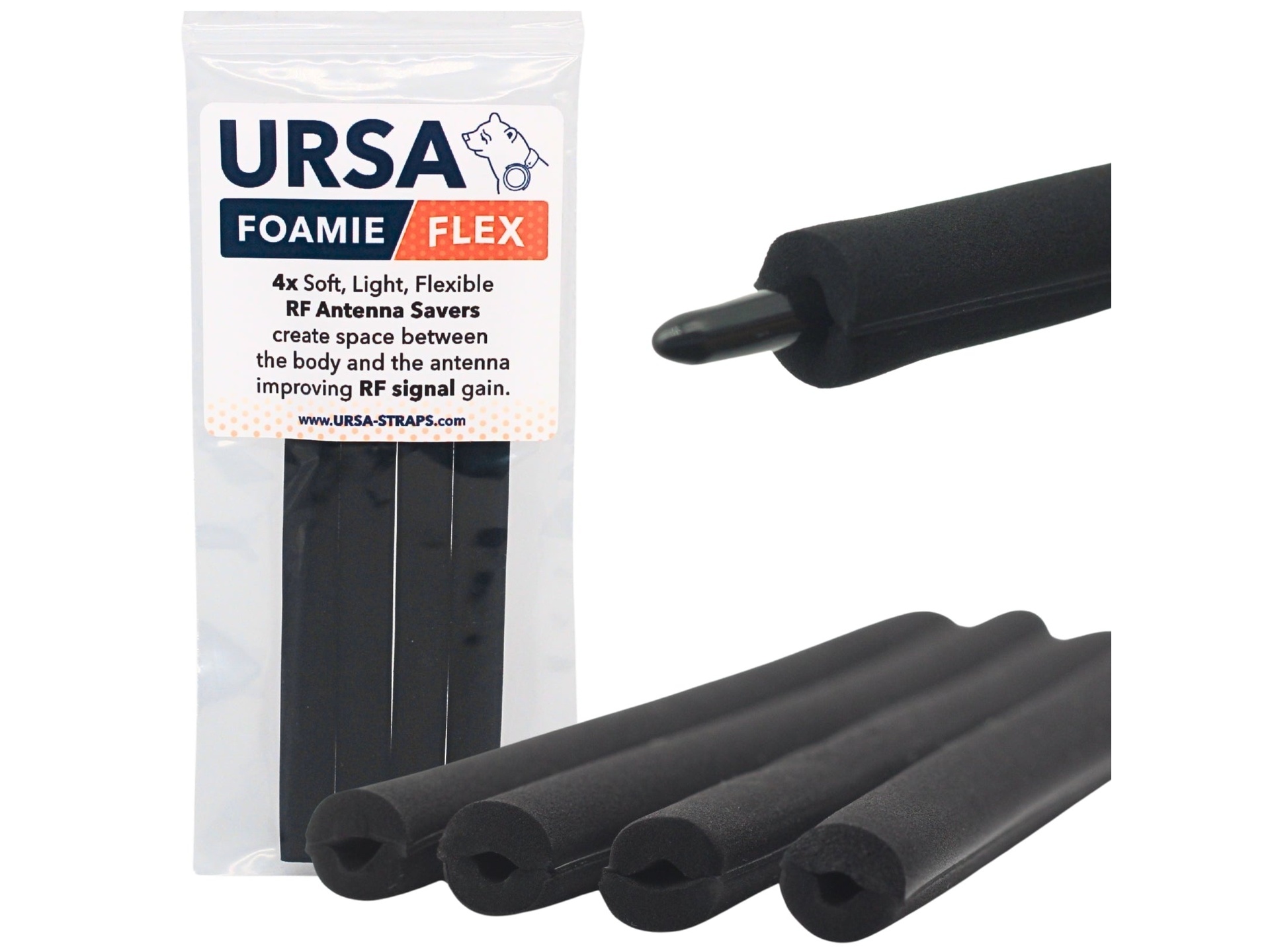 Ursa Foamie Flex (4 Pack, Black)