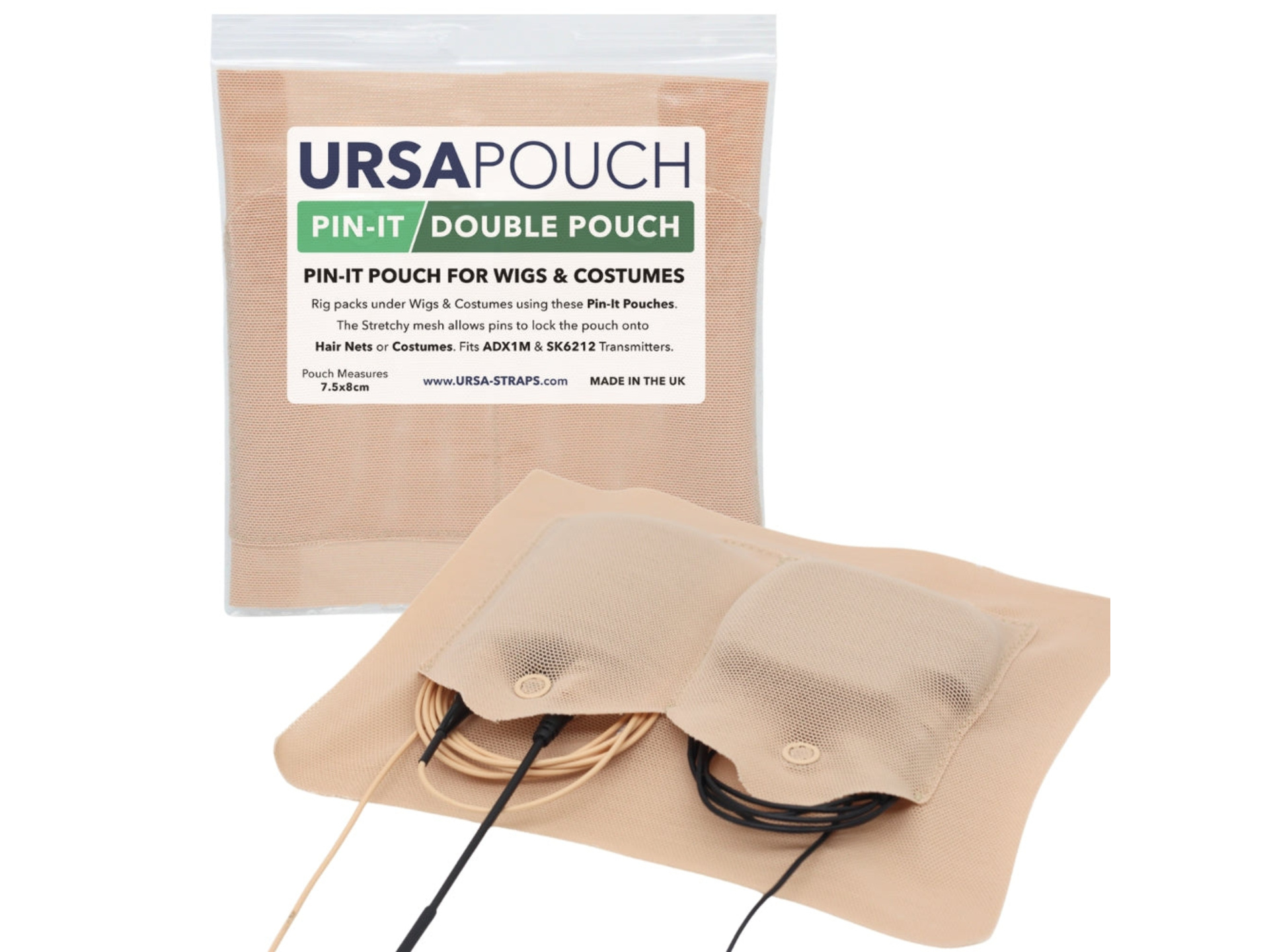 Ursa Pin-It Double Pouch (Caramel)