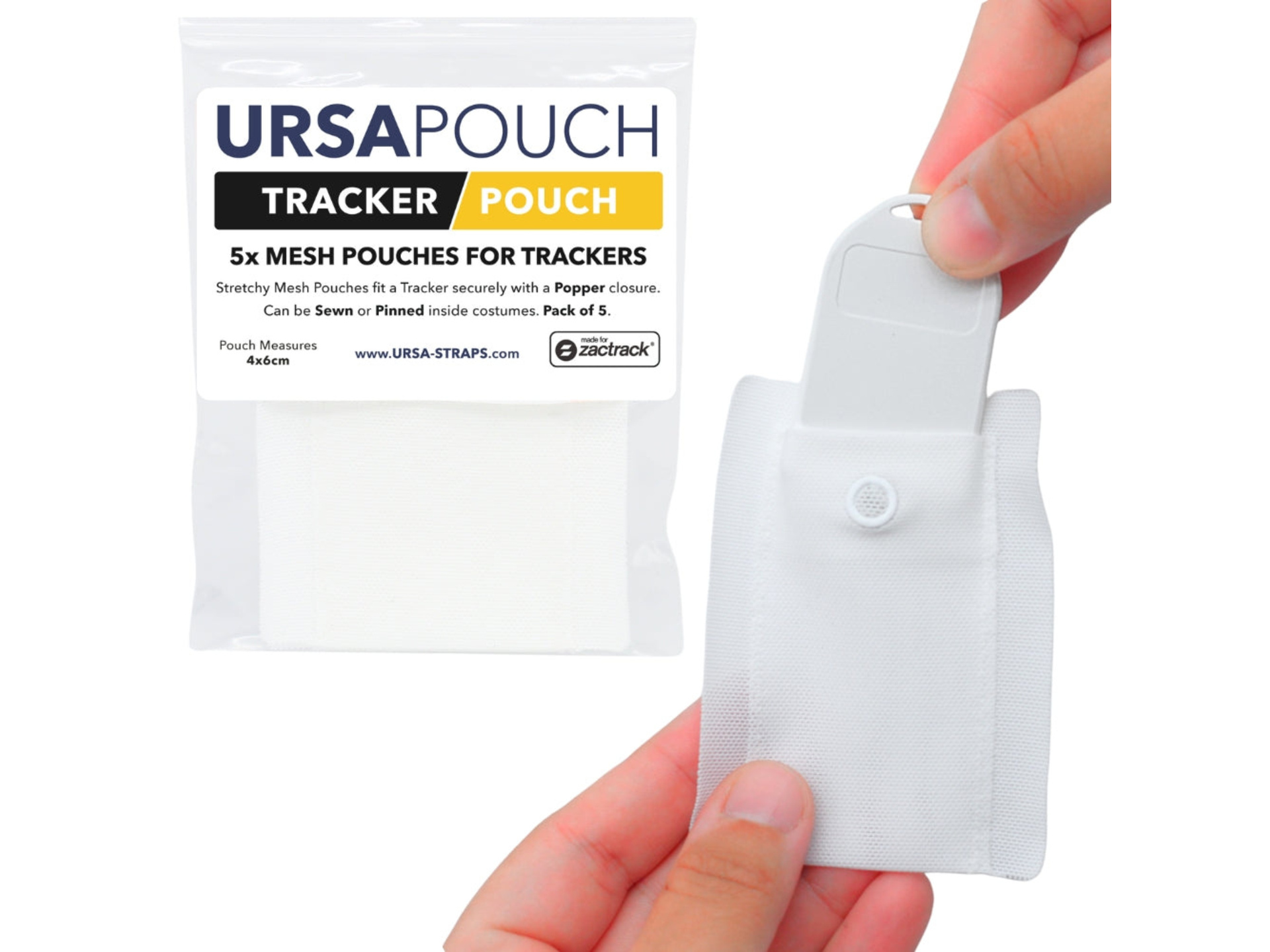 Ursa Tracker Pouch (5 Pack, White)