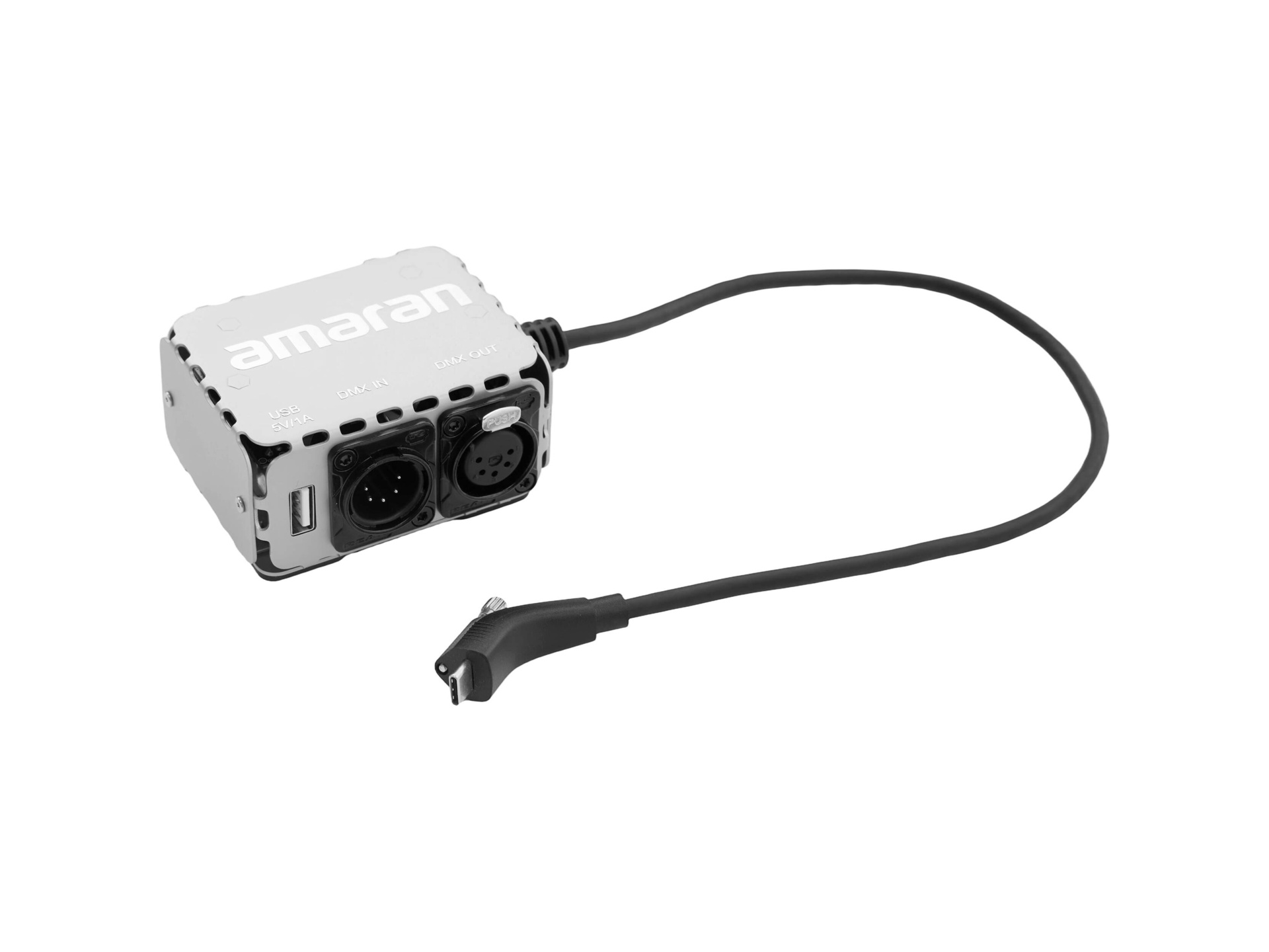 amaran USB-C to 5-Pin DMX In & Out Adapter