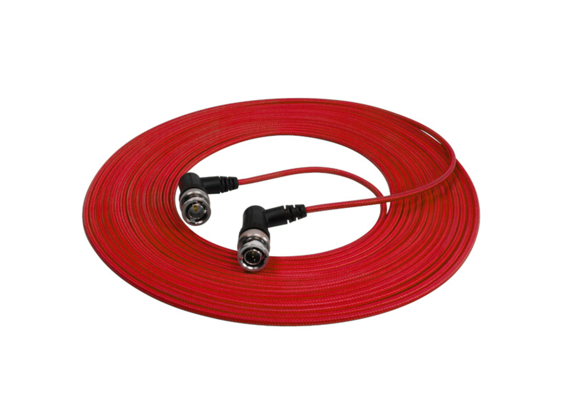 Kondor Blue Ultra-Thin 6G-SDI Right-Angle BNC Cable (7.5m, Cardinal Red)