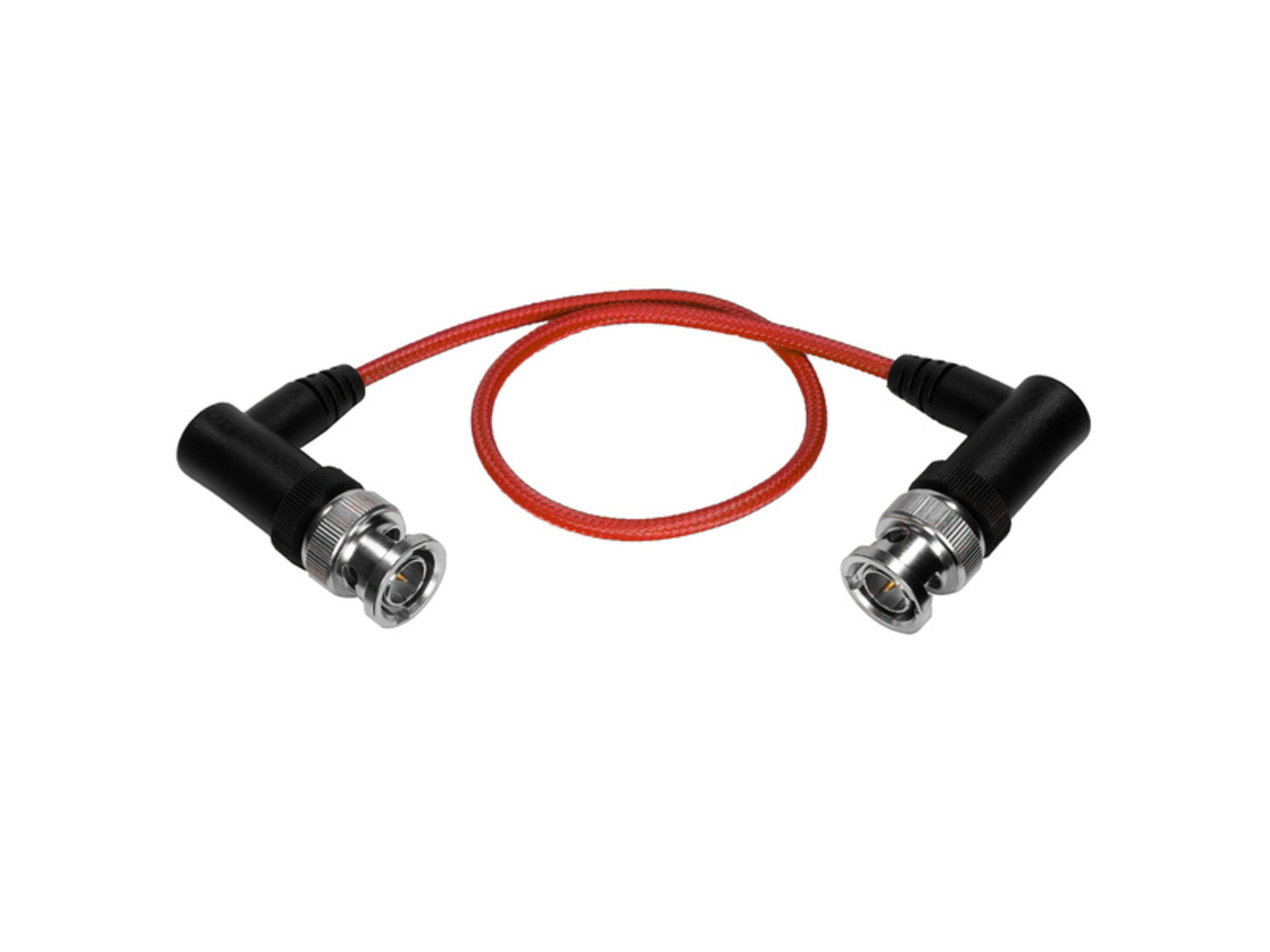 Kondor Blue Ultra-Thin 3G-SDI Right-Angle BNC Cable (30cm, Cardinal Red)