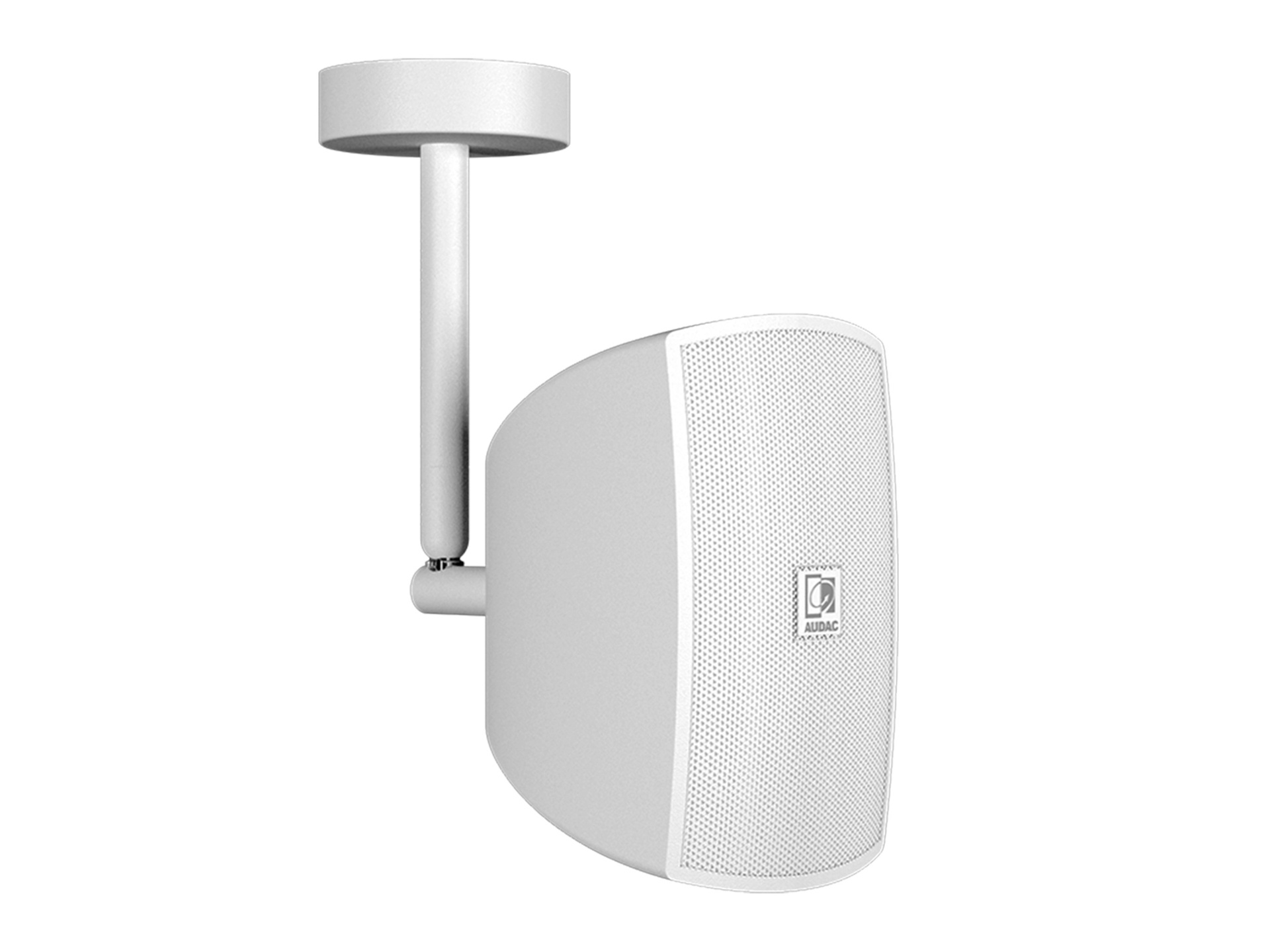 Audac ATEO2 Compact Wall Speaker with Surface Ceiling Mount (Pair, White, 16 ohm)