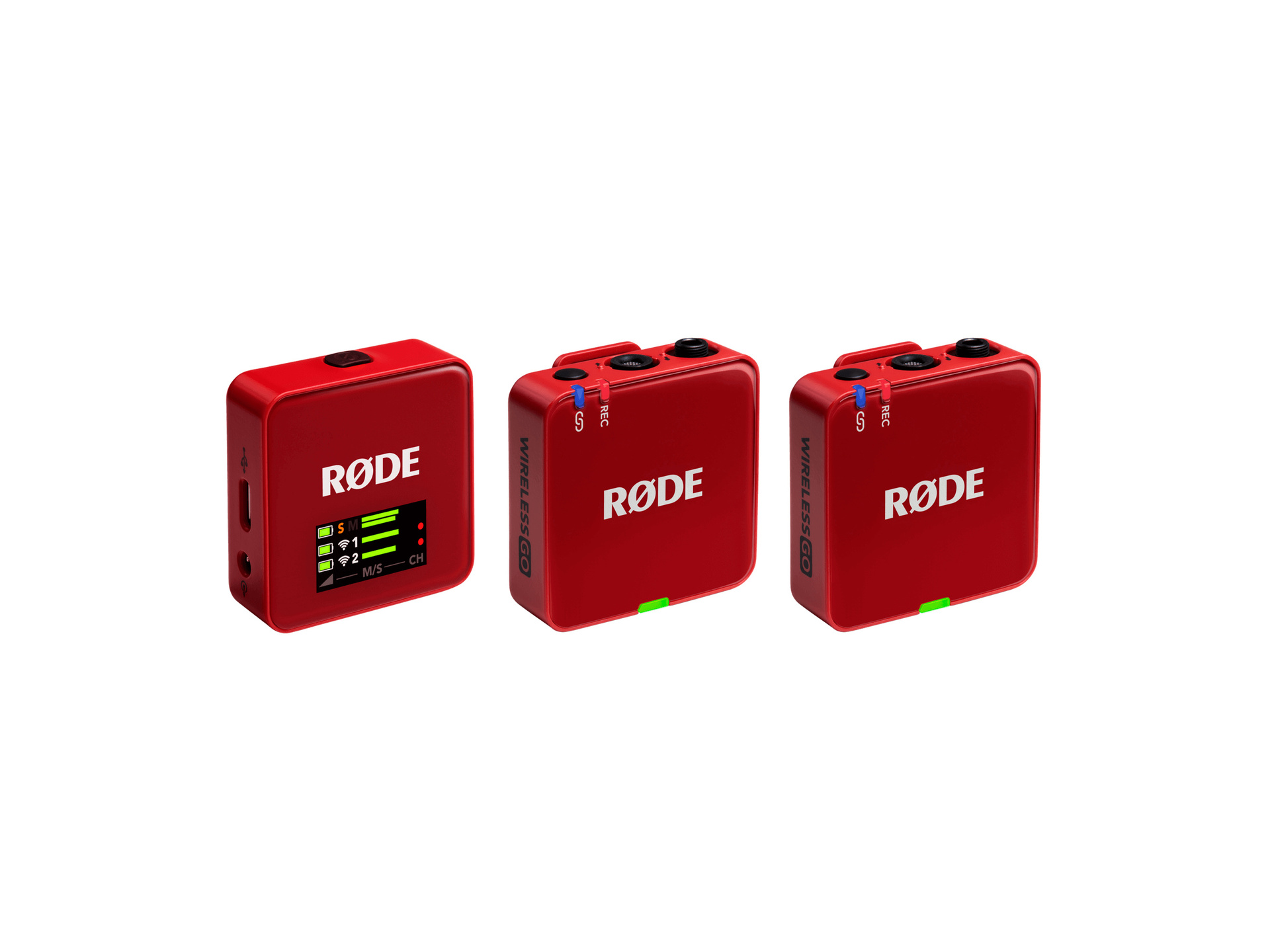 RODE Wireless GO Compact Wireless Microphone System (Gen 3, Red)