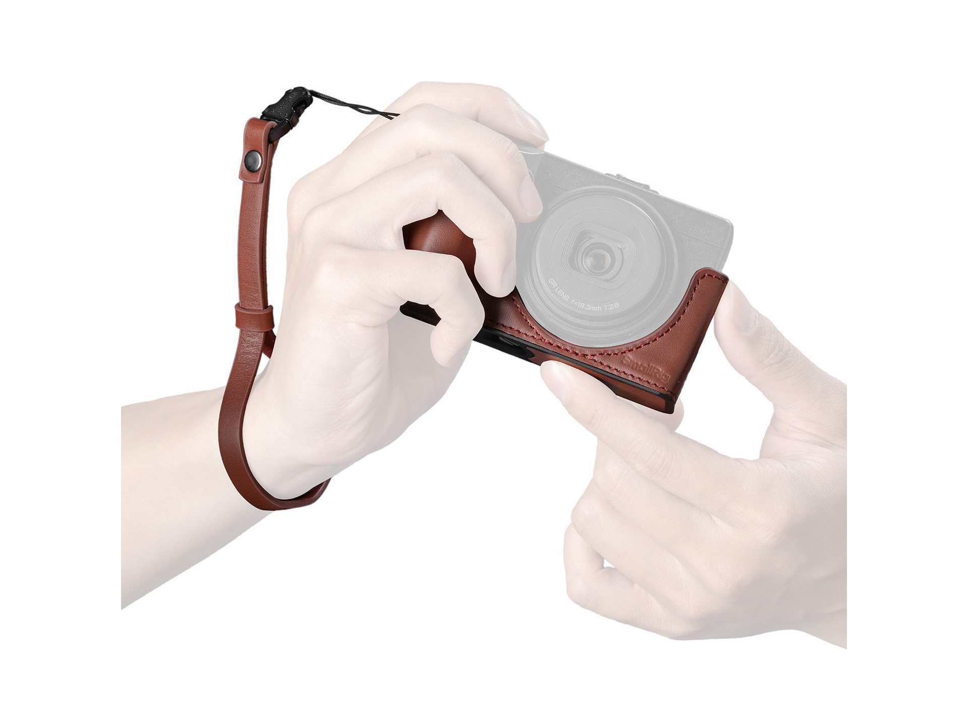 SmallRig 5678 Leather Case Kit for RICOH GR IV / GR III / GR IIIx / GR III HDF / GR IIIx HDF (Red)