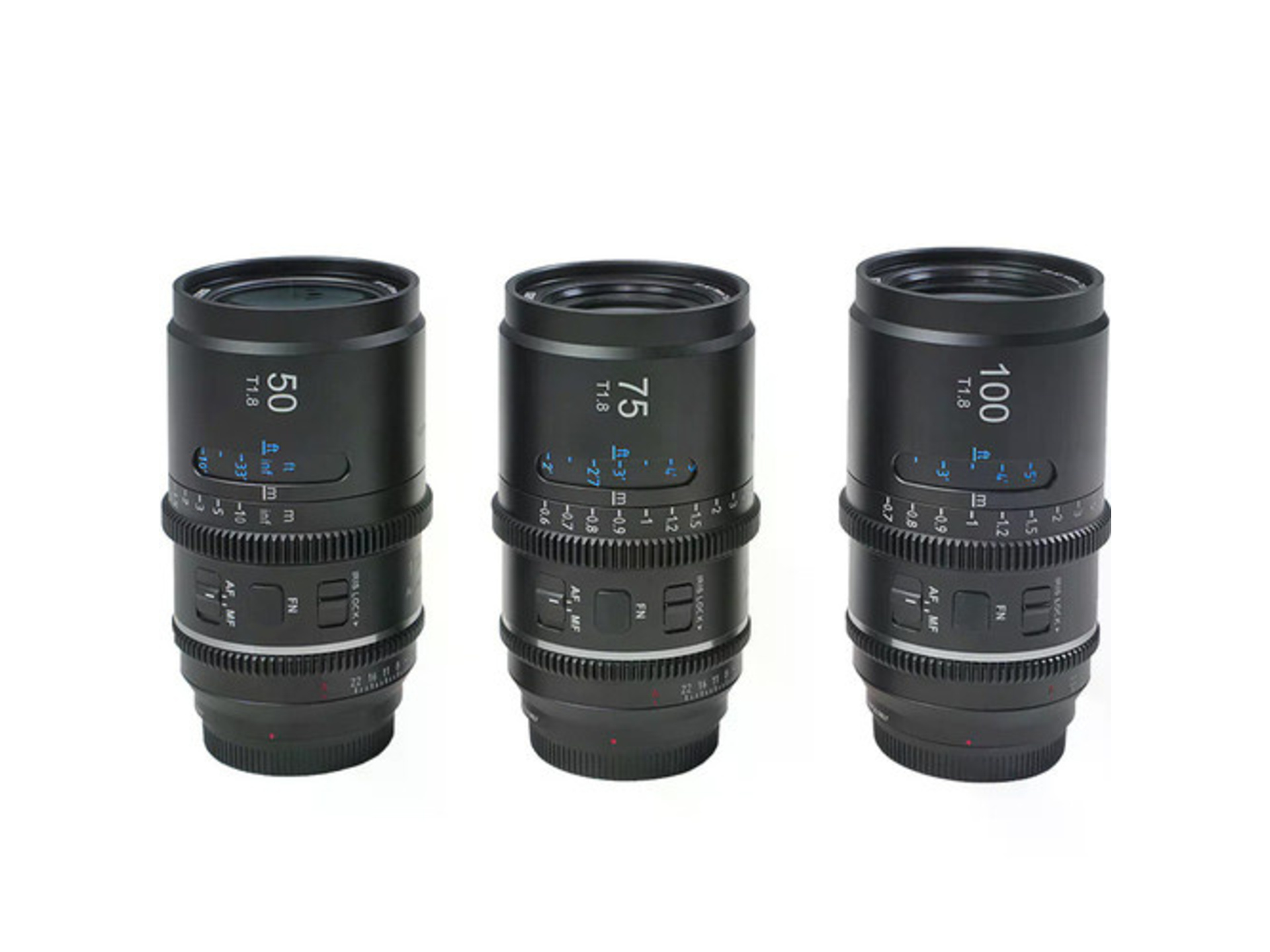 SIRUI Astra 50mm, 75mm & 100mm T1.8 1.33x Full-Frame AF Anamorphic Cine Lens 3-Lens Kit (Nikon Z, Blue Flare)