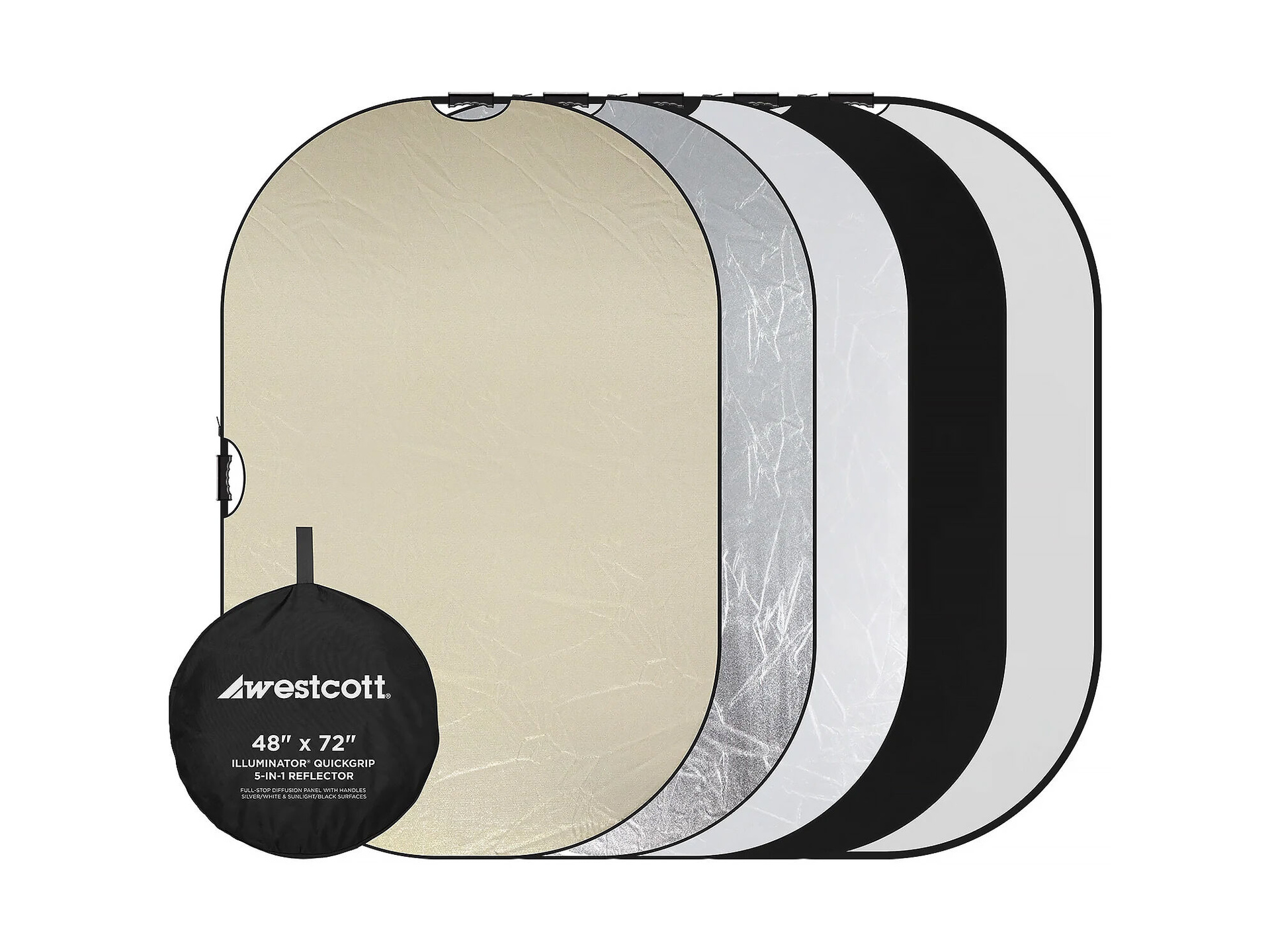 Westcott Illuminator QuickGrip 5-in-1 Reflector (48 x 72")