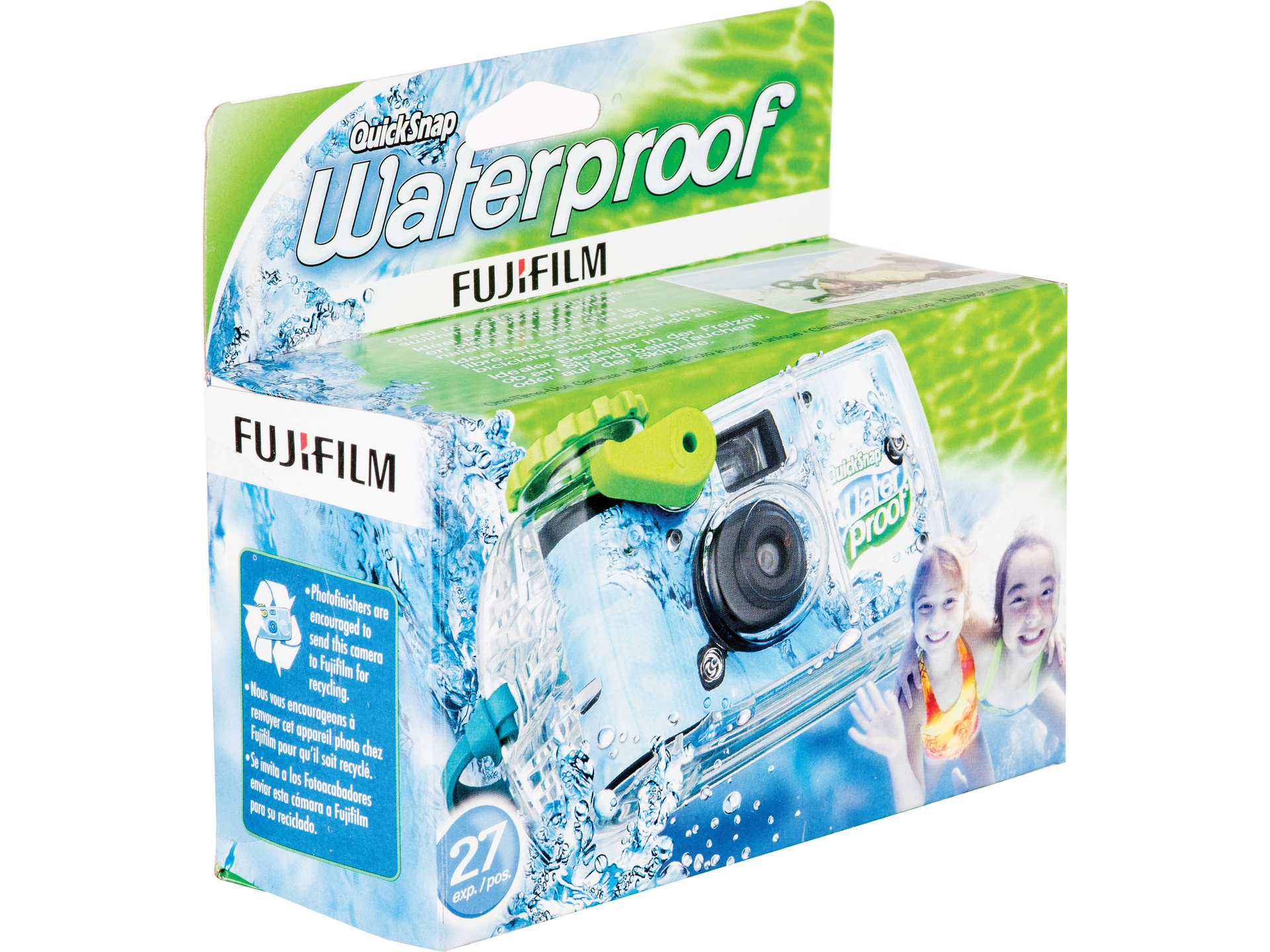 FUJIFILM QuickSnap 800 Waterproof 35mm One-Time-Use Disposable Camera (27 Exposures)