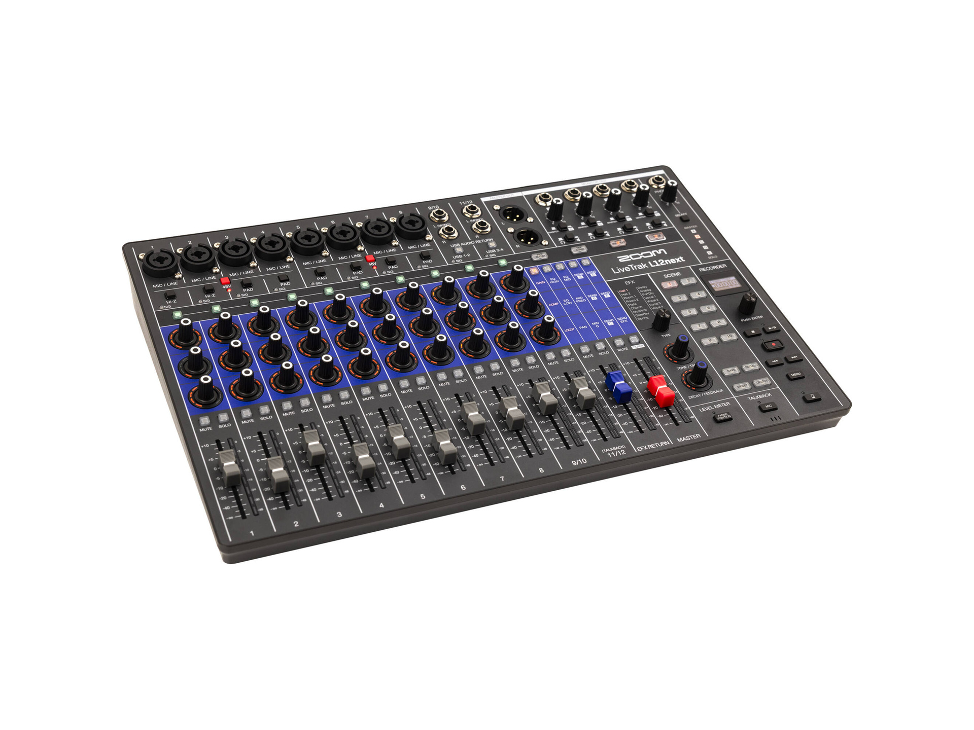 Zoom LiveTrak L12next 14x4 Digital Mixer and Recorder