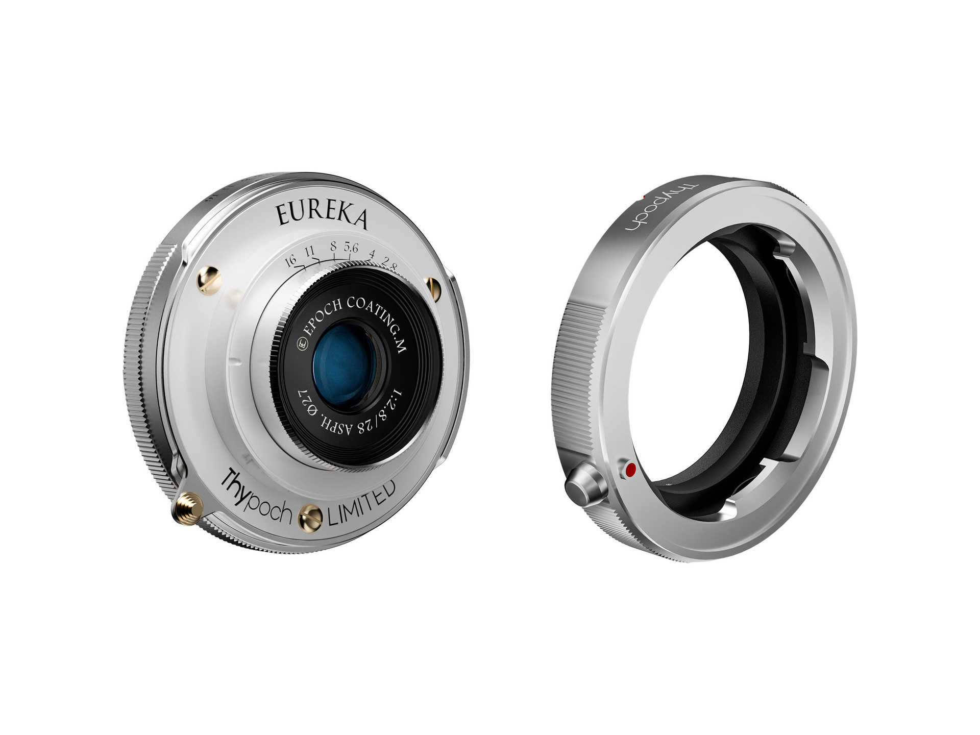 Thypoch Eureka 28mm f/2.8 Lens (Leica M-Mount with X-Mount Adapter, Silver)