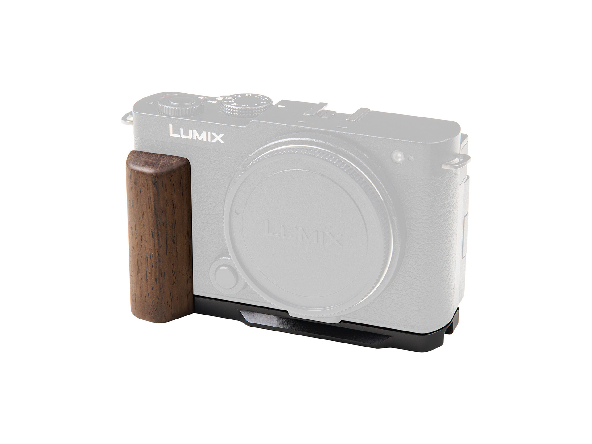 SmallRig 5945 L-Shaped Mount Plate with Wooden Handle for Panasonic S9