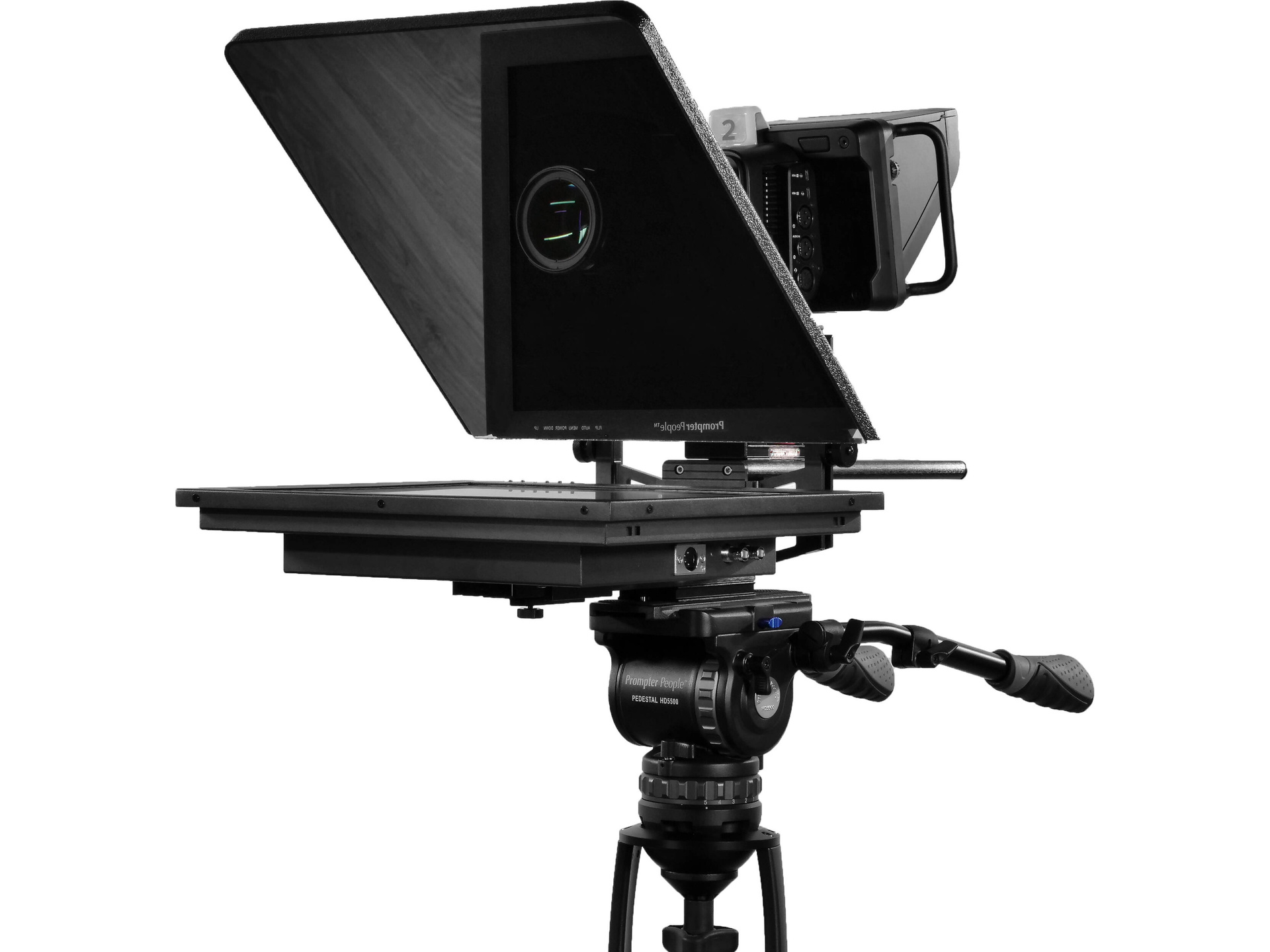 Prompter People Proline Plus 17" HB Teleprompter with 17" Reversing Monitor with Hard Case