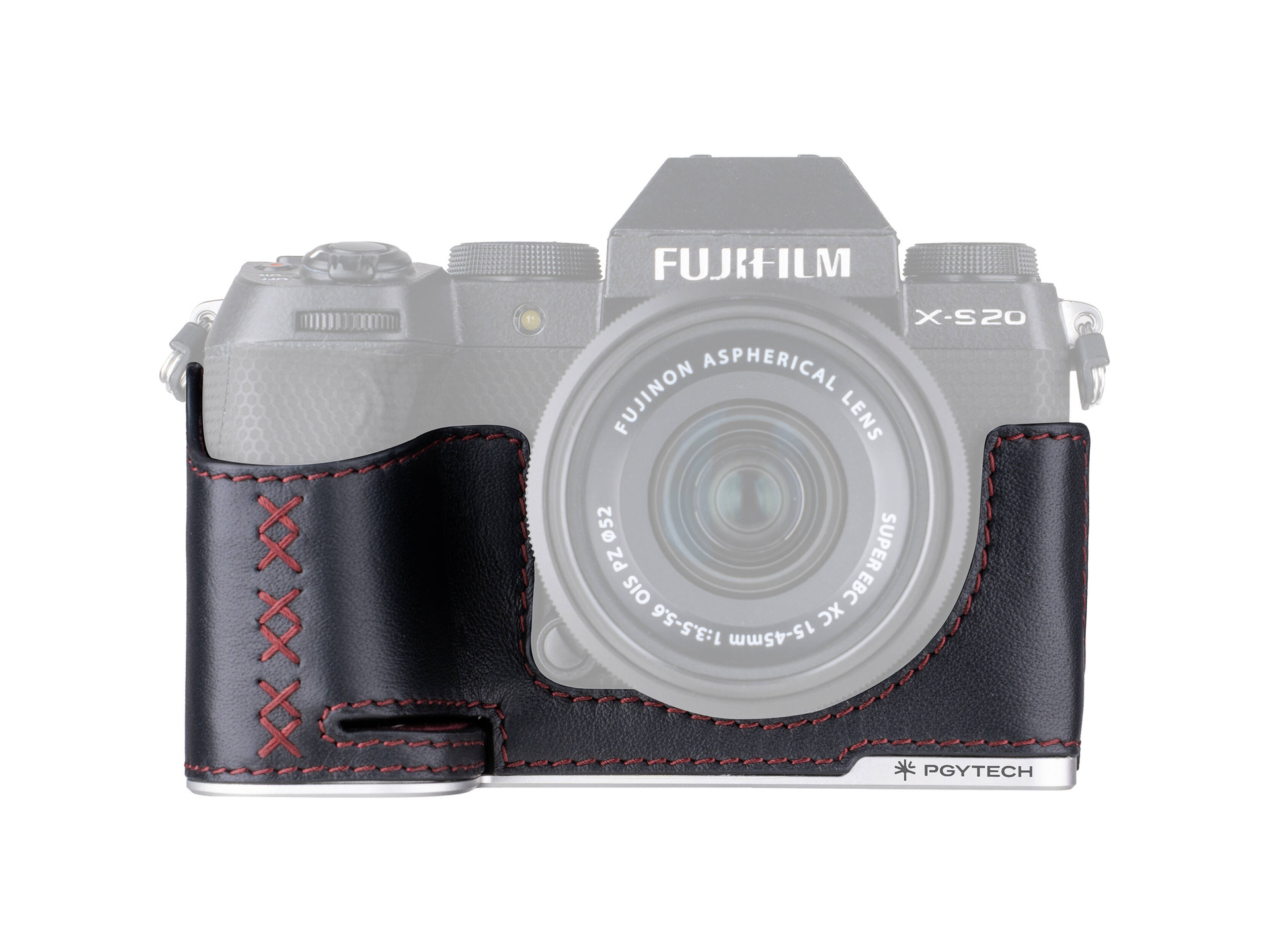 PGYTECH Leather Camera Case for FUJIFILM X-S20 (Midnight Black)