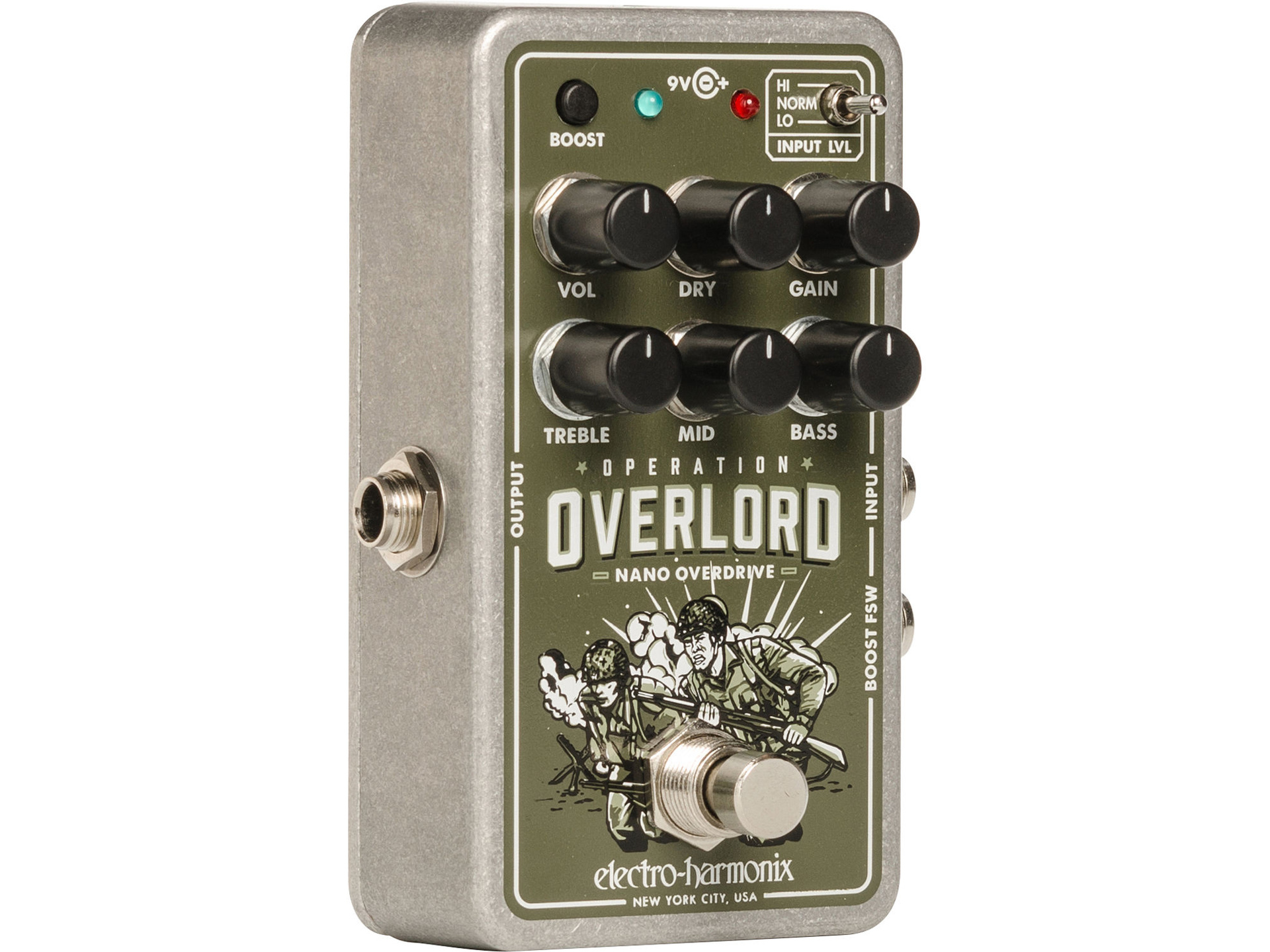 Electro-Harmonix Nano Operation Overlord Overdrive Pedal for Electric Guitars, Basses & Keyboards
