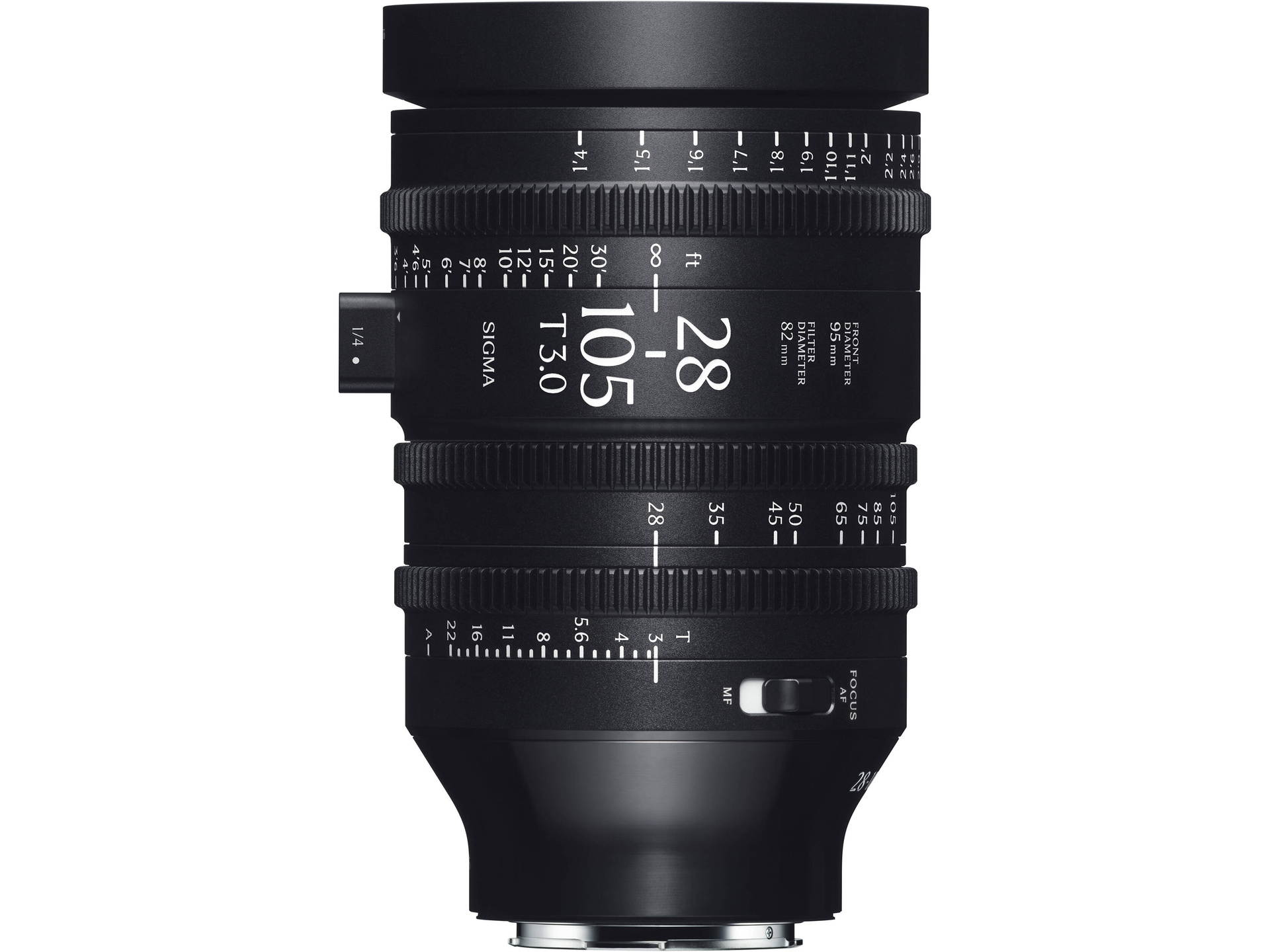 Sigma 28-105mm T3 FF Cine Zoom Lens with AF (L-Mount, Feet)