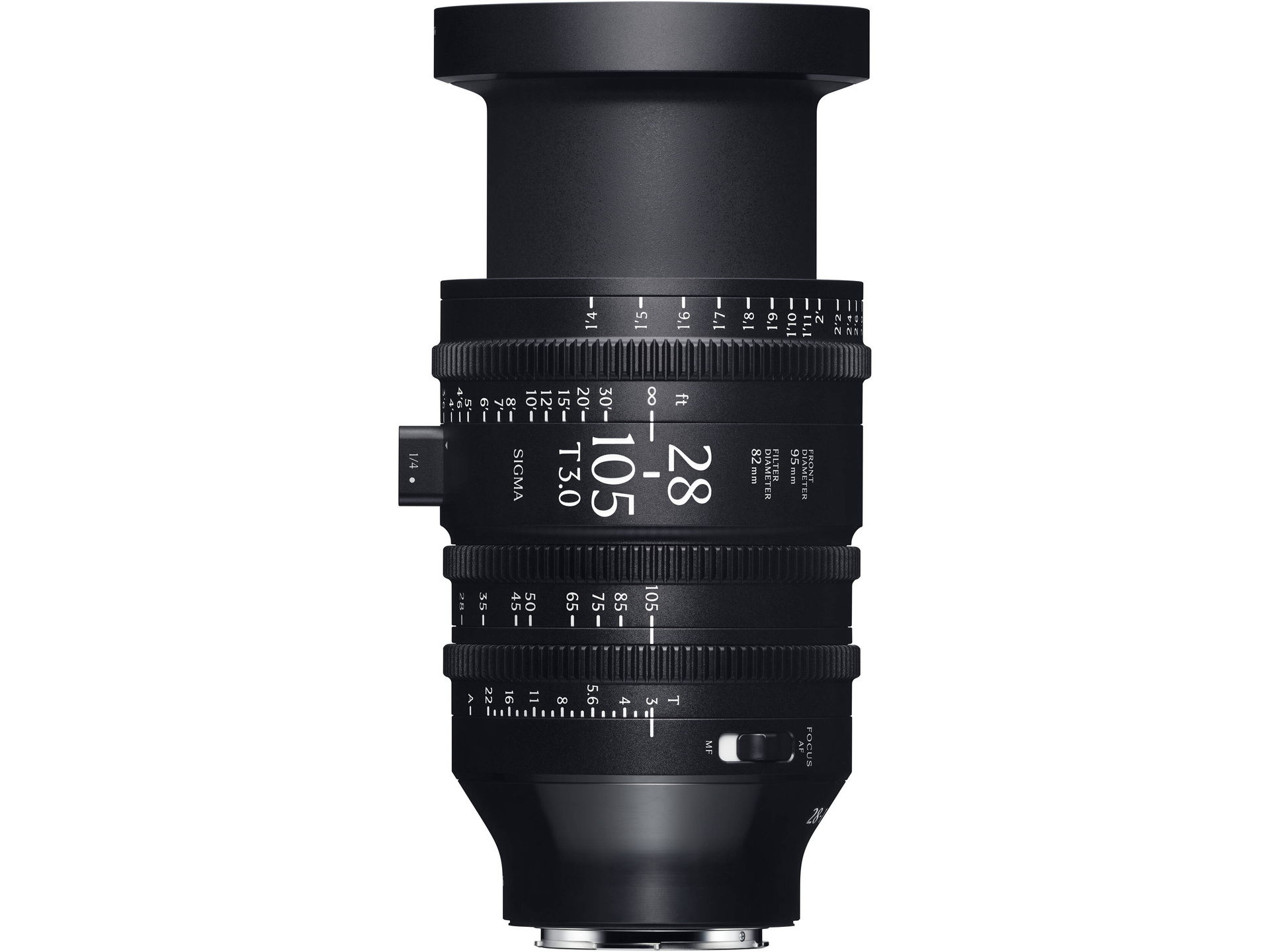 Sigma 28-105mm T3 FF Cine Zoom Lens with AF (Sony E, Feet)