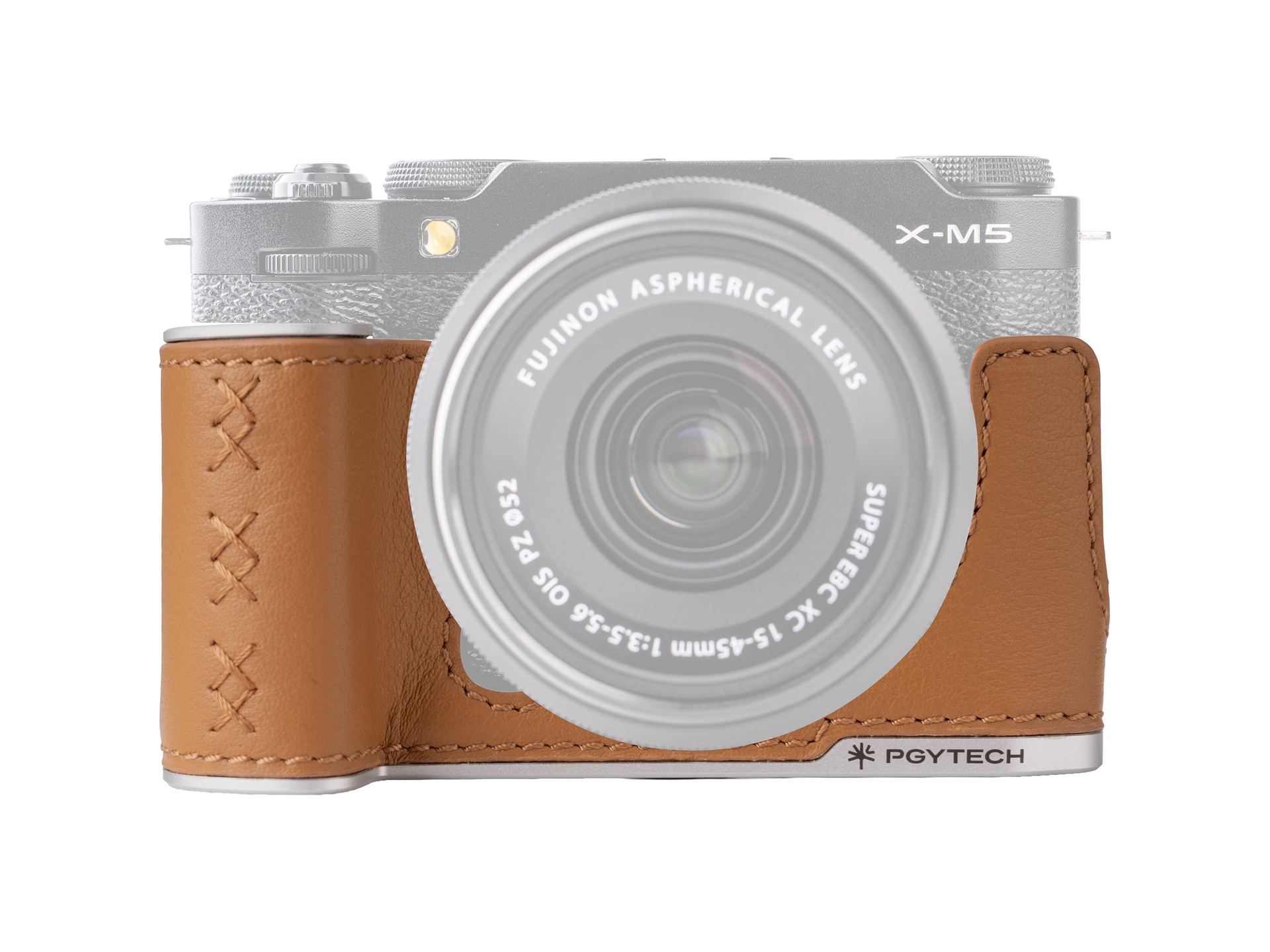 PGYTECH Leather Camera Case for FUJIFILM X-M5 (Clay Brown)