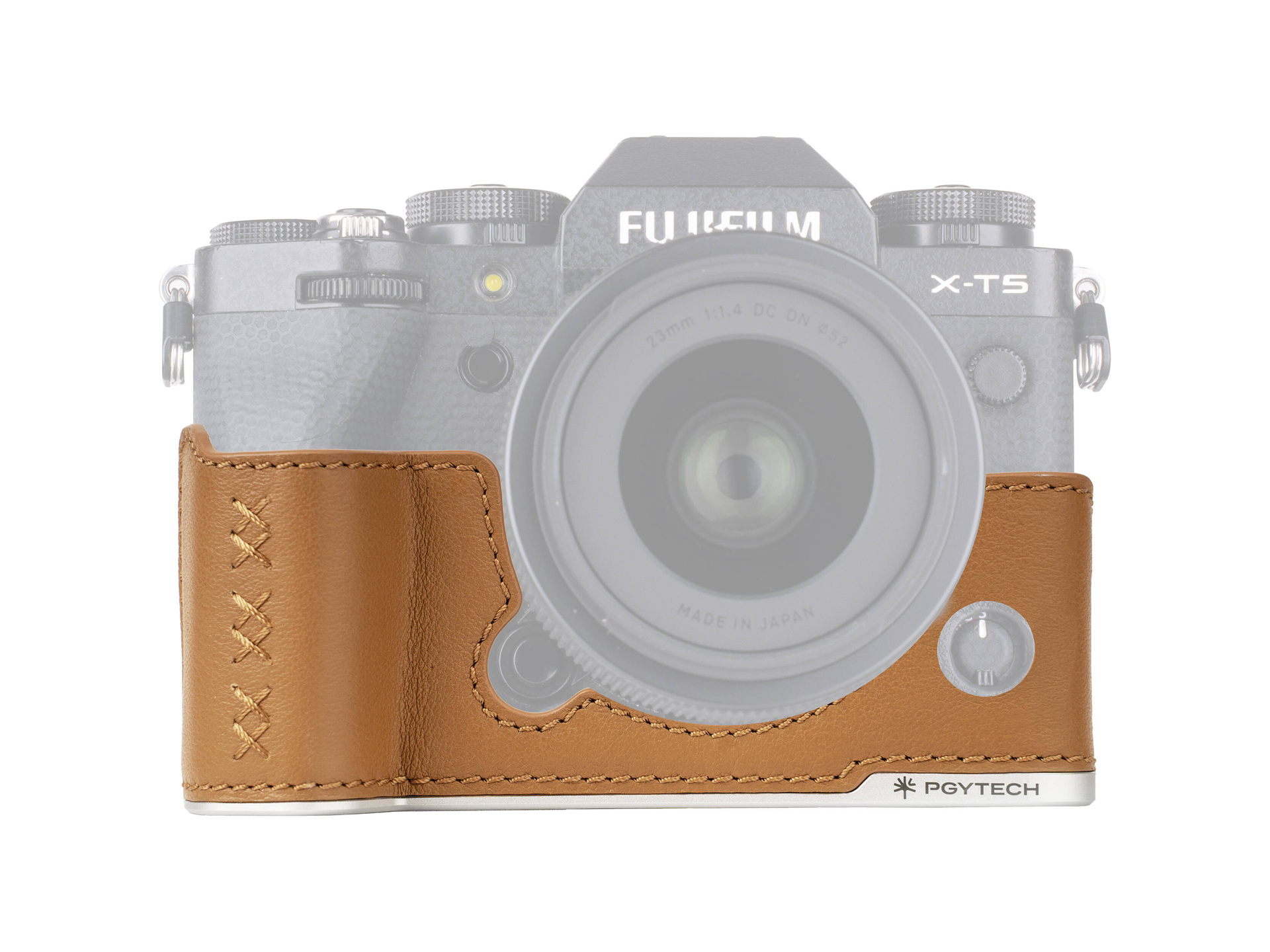 PGYTECH Leather Camera Case for FUJIFILM X-T5 (Clay Brown)