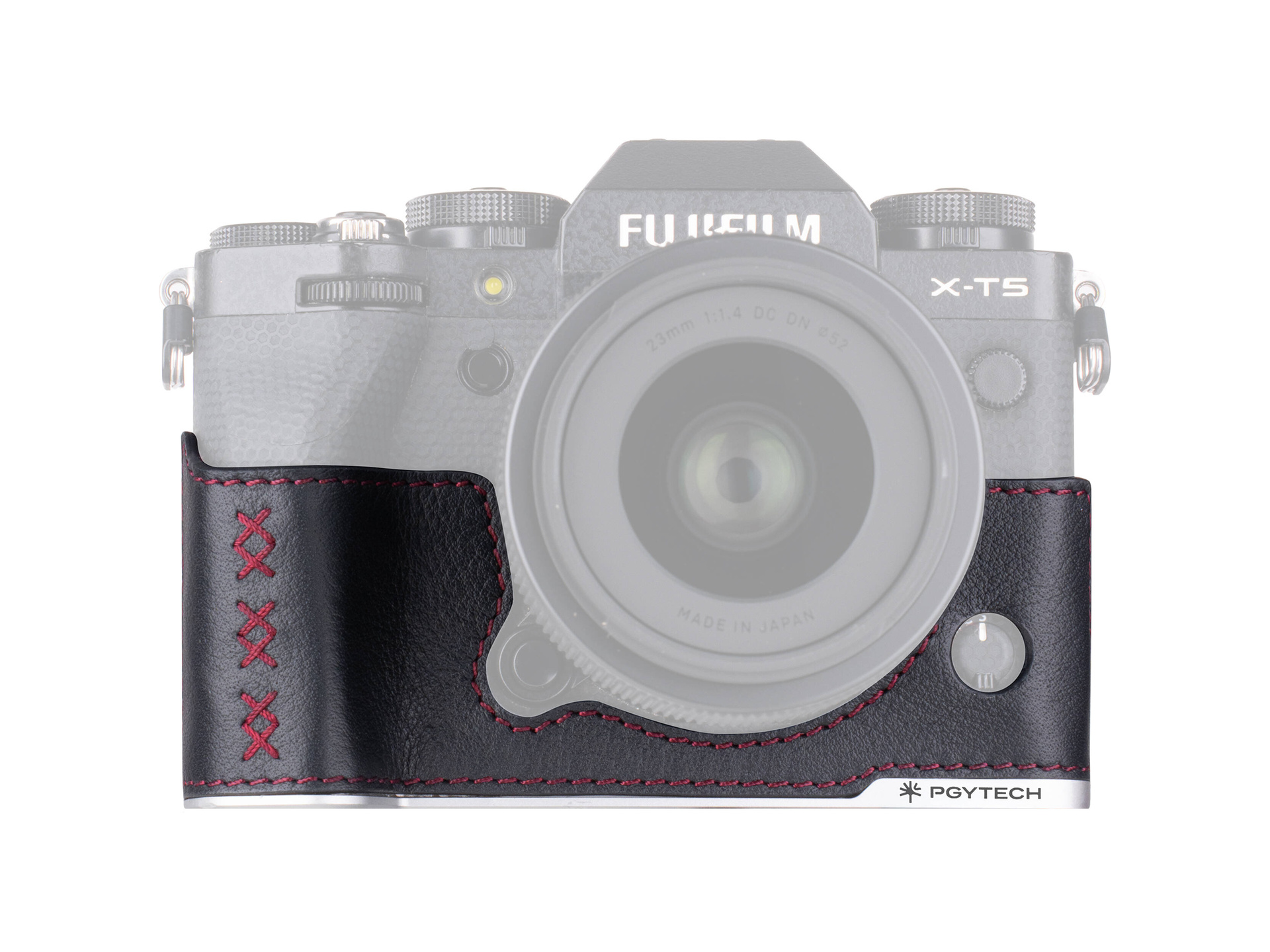 PGYTECH Leather Camera Case for FUJIFILM X-T5 (Midnight Black)