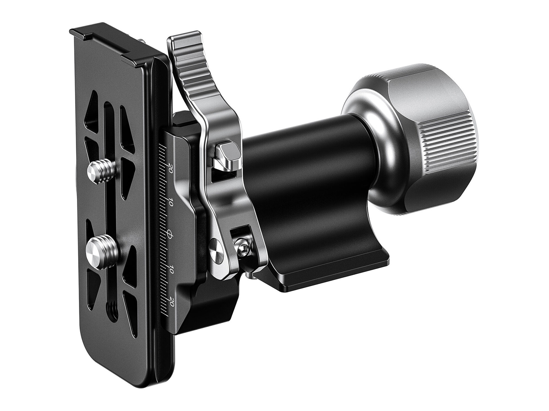 Leofoto MPG-01L Monopod Head Side Mount with Arca-Type QR Clamp and Plate