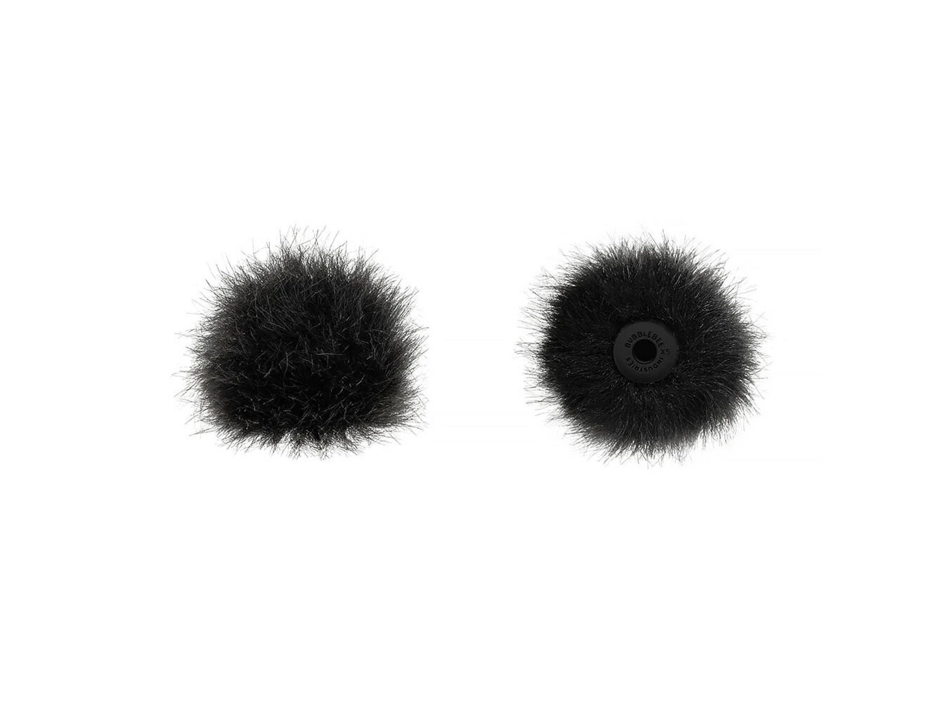 Bubblebee Industries The Windbubble PRO Fur Windscreen for Omni Lavalier Mics (Black, XS, 2-Pack)