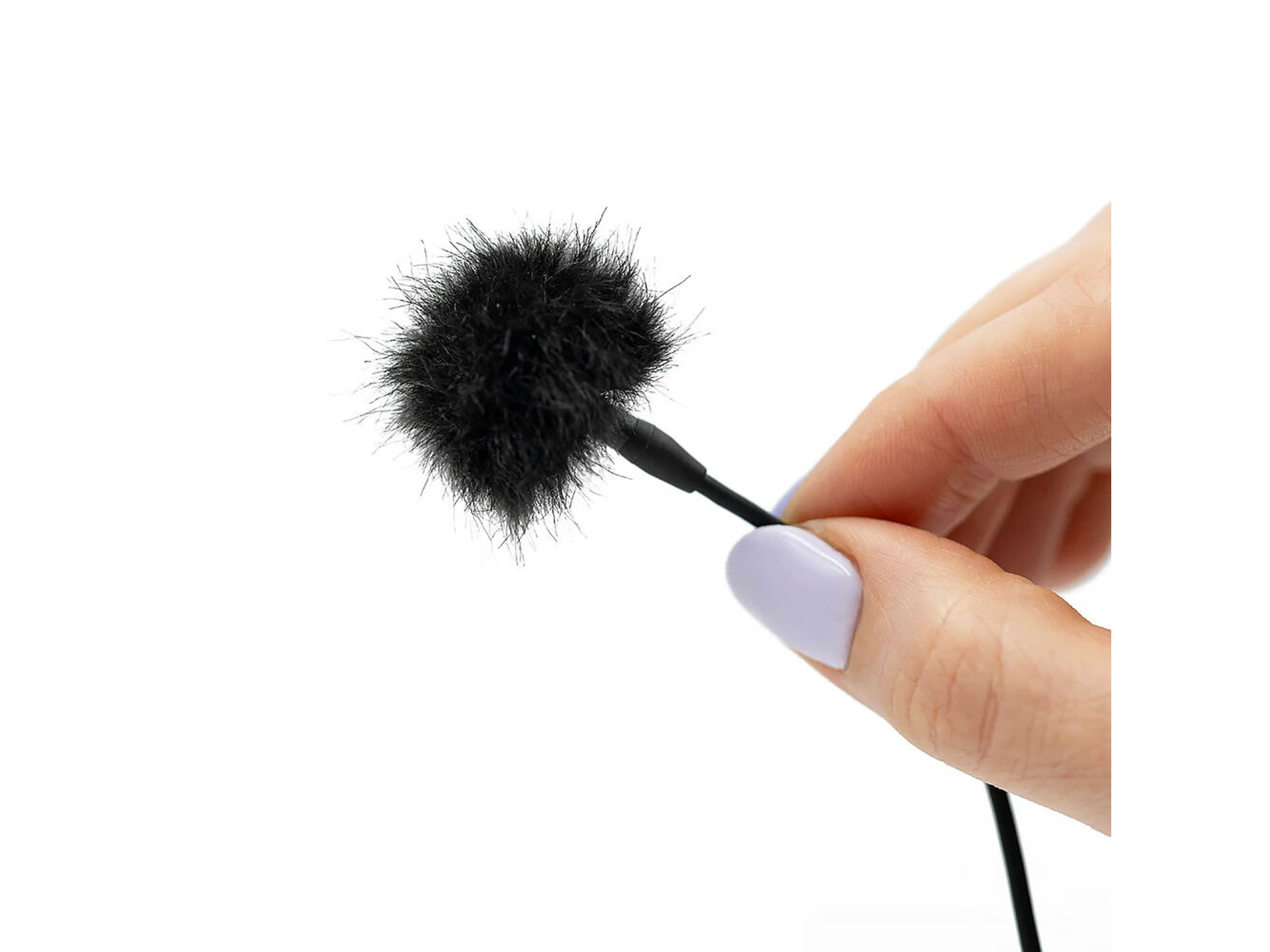 Bubblebee Industries The Windbubble PRO Fur Windscreen for Omni Lavalier Mics (Black, XS, Single)