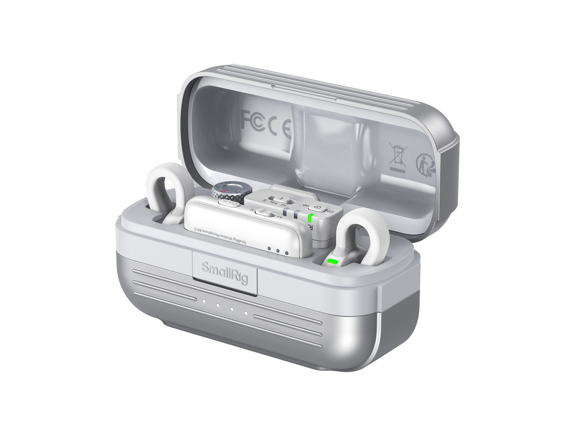 SmallRig 5716 S 70 Wireless Microphone with Multi-Device Compatibility (White)