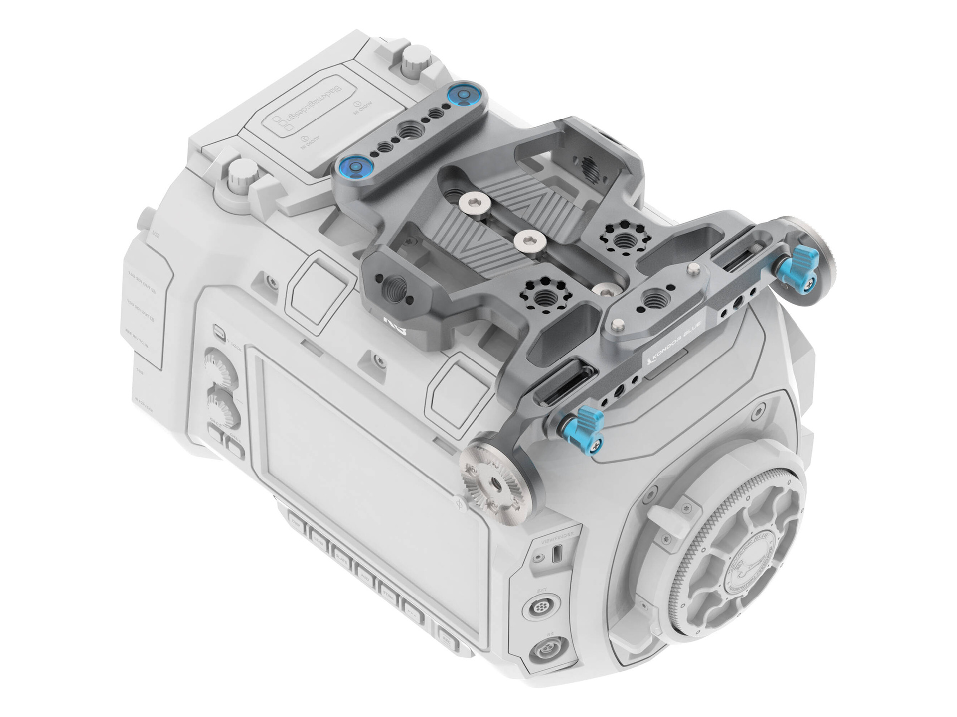 Kondor Blue Top Plate for URSA Cine and Mini Cage (Space Gray)