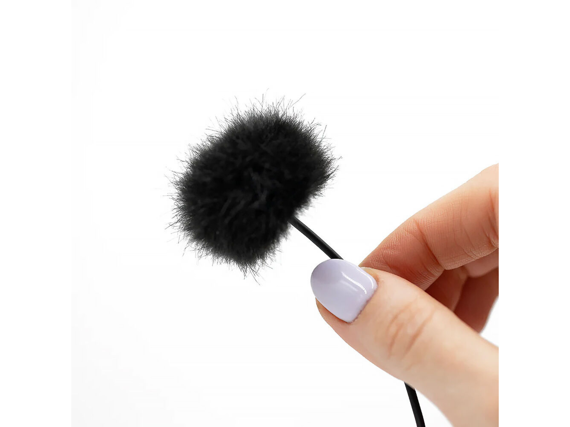 Bubblebee Industries The Windbubble PRO Fur Windscreen for Omni Lavalier Mics (Black, Medium, Single)