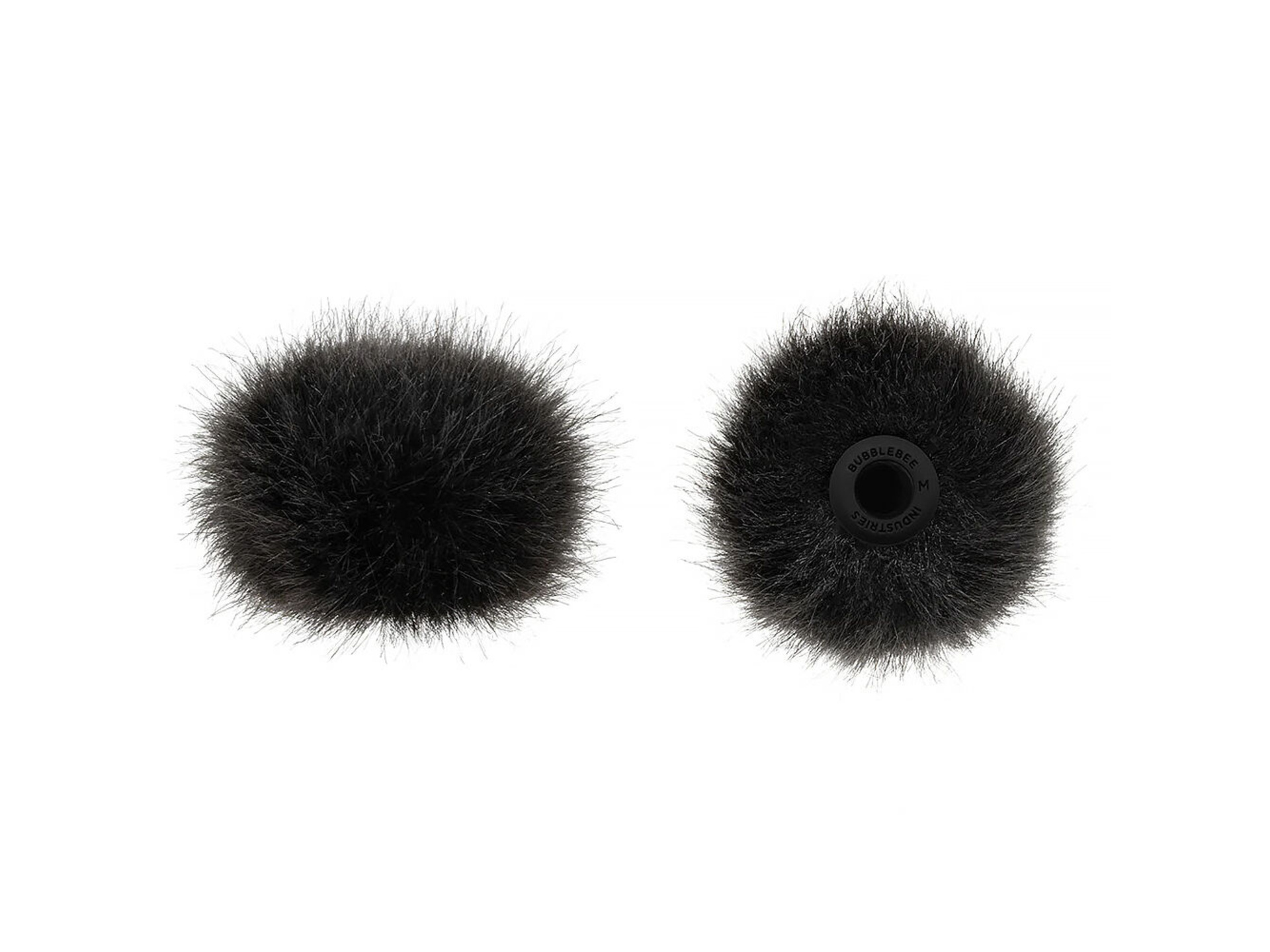 Bubblebee Industries The Windbubble PRO Fur Windscreen for Omni Lavalier Mics (Black, Medium, 2-Pack)