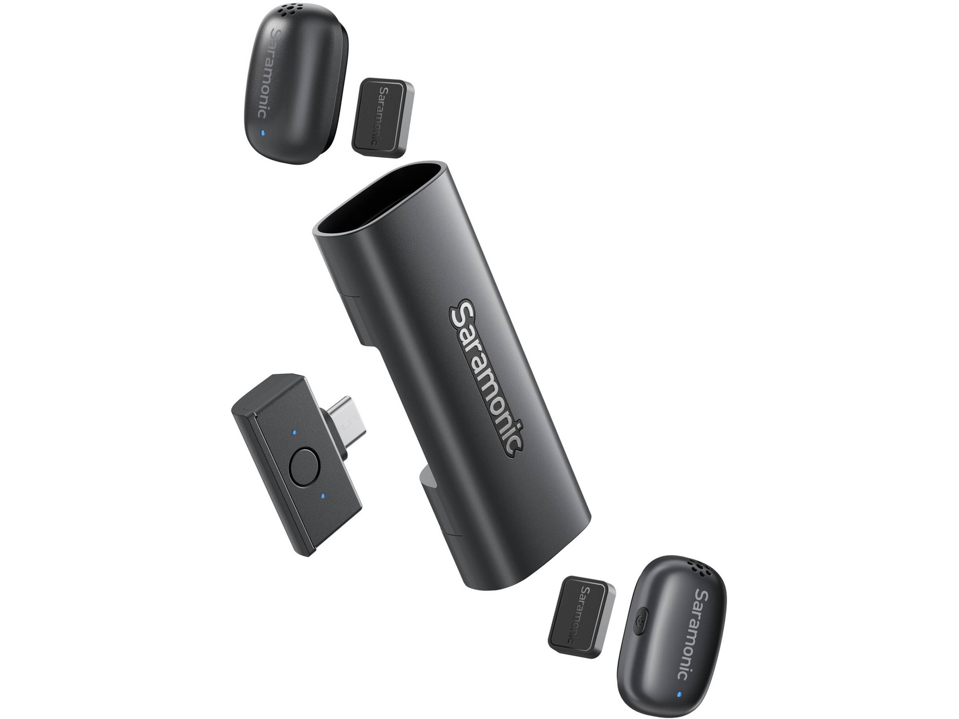 Saramonic AIR-SE-01 2-Person Ultra-Mini Wireless Microphone System with USB-C Receiver (2.4 GHz)