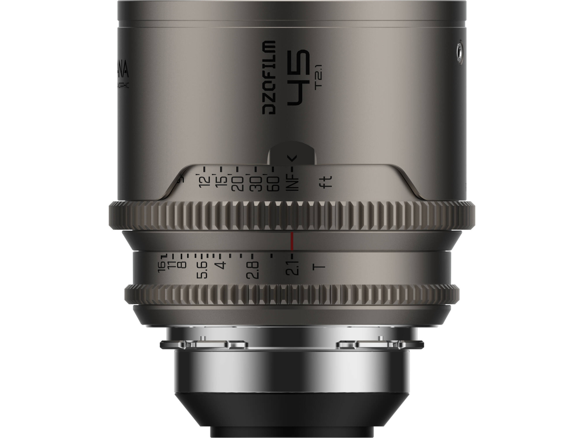 DZOFilm Arcana 45mm T2.1 Anamorphic Prime Lens (ARRI PL, Titanium, Feet)