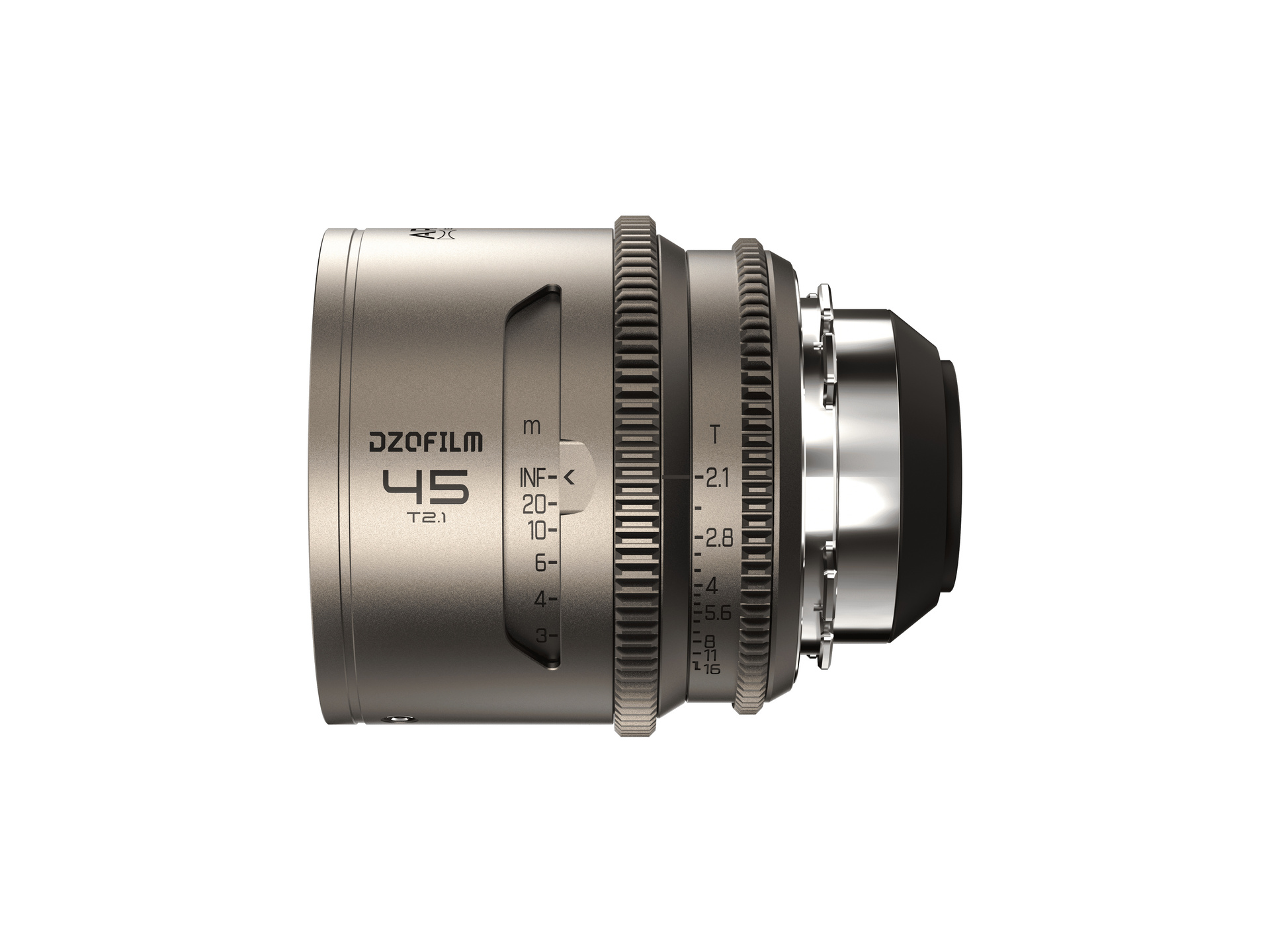 DZOFilm Arcana 45mm T2.1 Anamorphic Prime Lens (ARRI PL, Titanium, Meters)