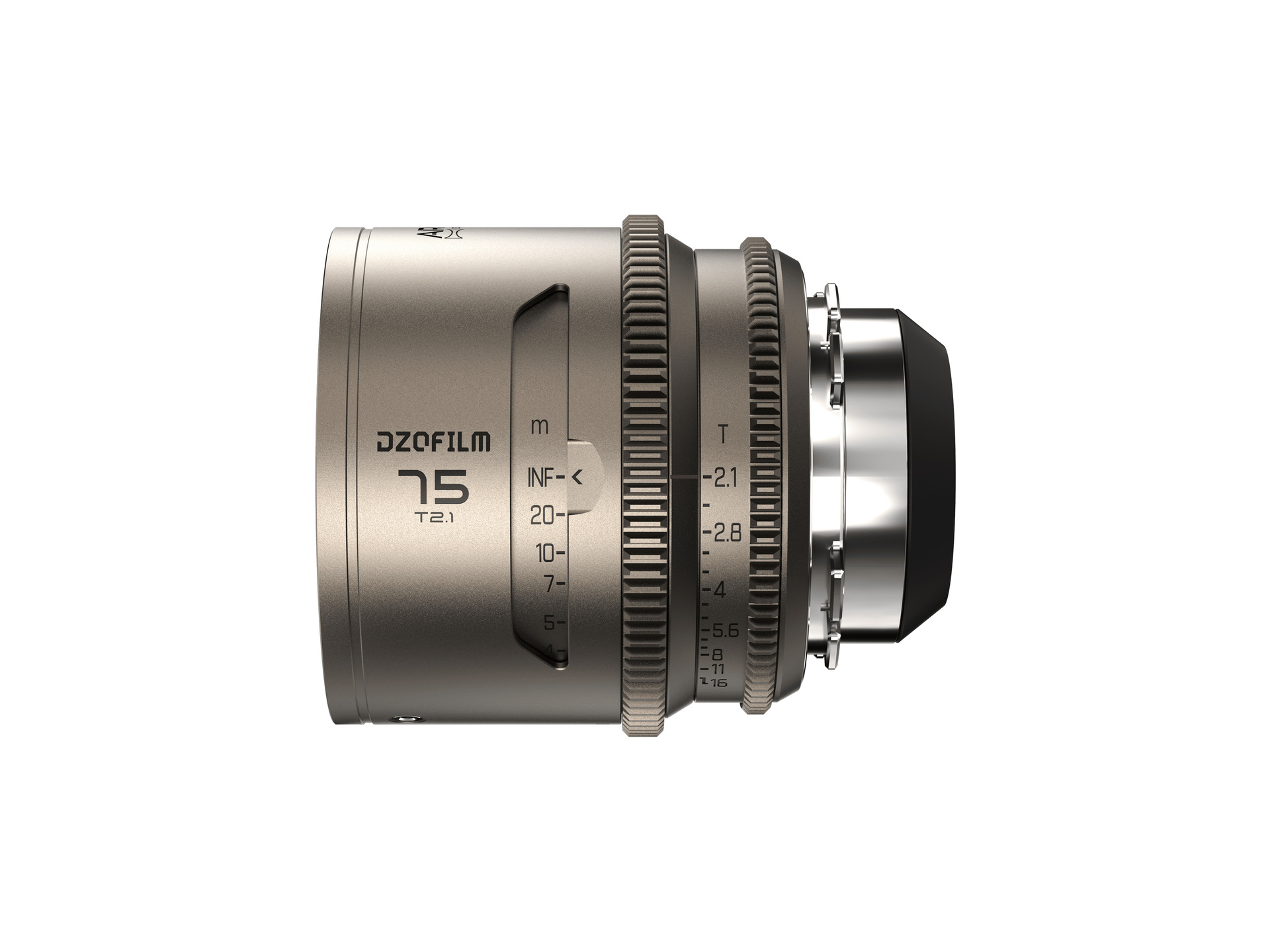 DZOFilm Arcana 75mm T2.1 Anamorphic Prime Lens (ARRI PL, Titanium, Meters)