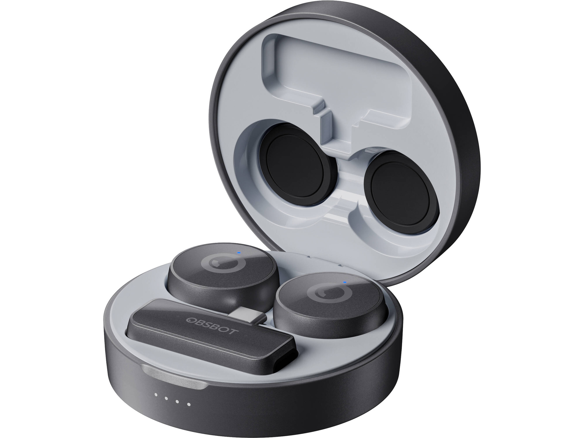 OBSBOT Vox 2-Person Wireless Live Streaming Microphone System with USB-C Connector (2.4 GHz)