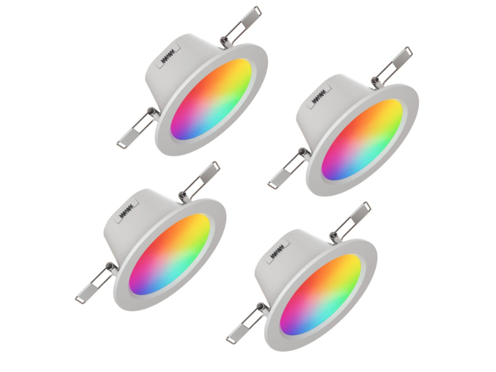 Nanoleaf Essentials Colour Smart LED Downlight (WiFi) 4-Pack