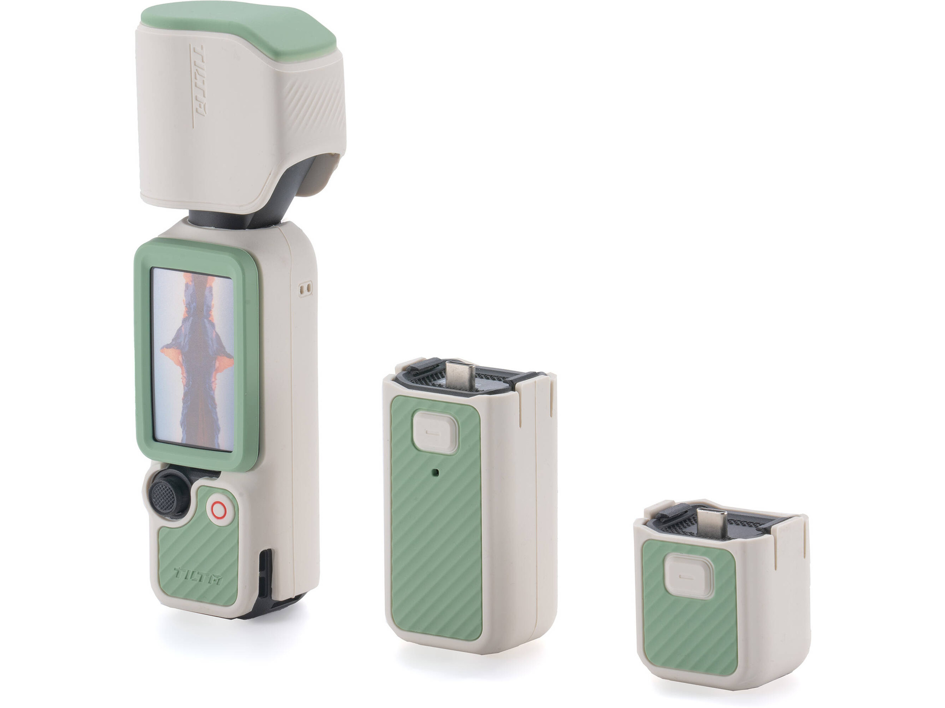 Tilta Silicone Protective Cover Power Kit for DJI Osmo Pocket 4 (Celadon White)