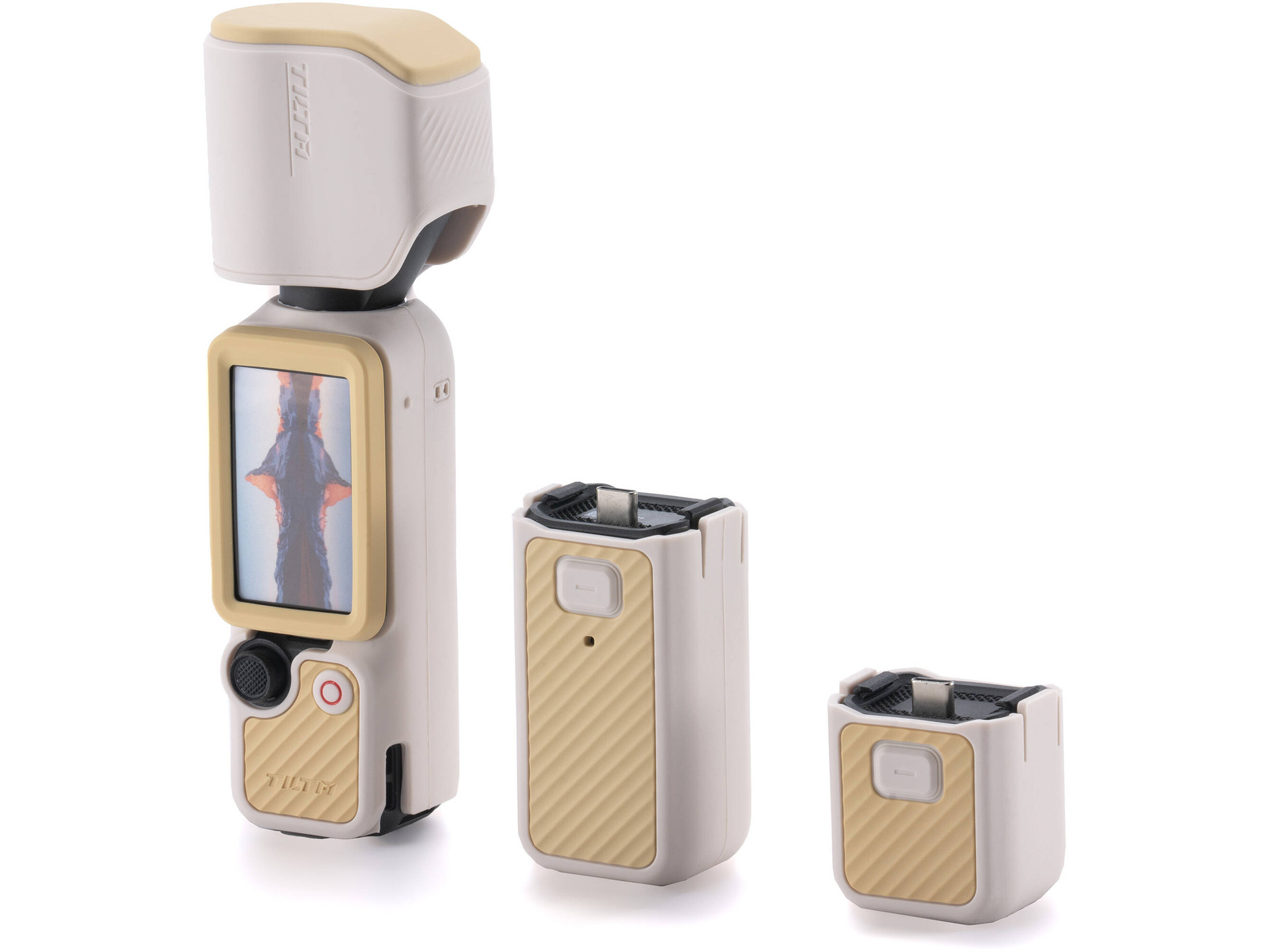 Tilta Silicone Protective Cover Power Kit for DJI Osmo Pocket 4 (Sand Beige)